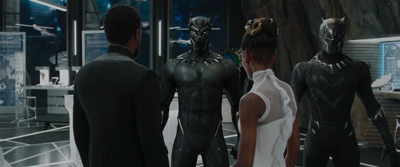 The Black Panther suit (all images from Marvel Cinematic Universe, courtesy Walt Disney Pictures)