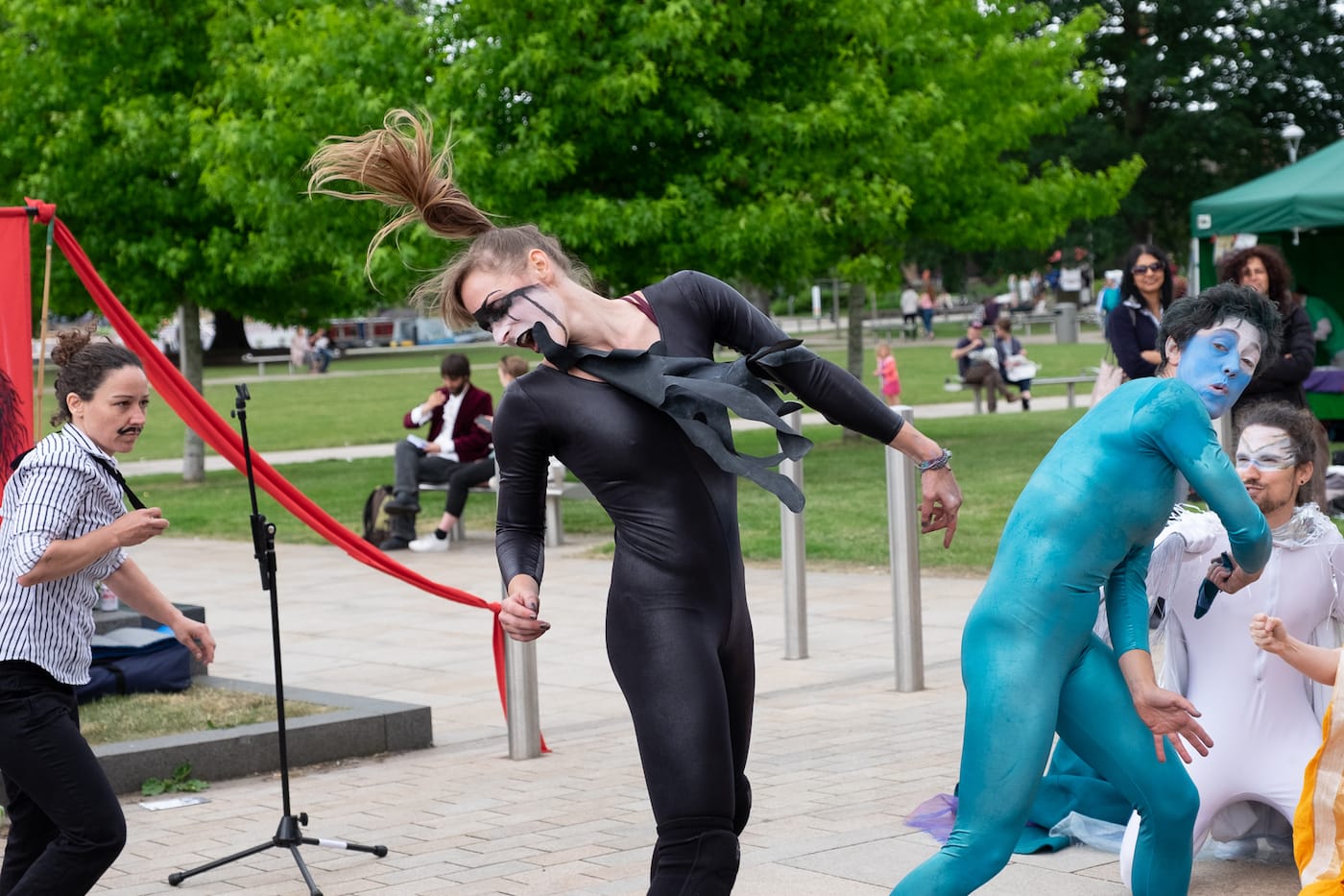 Tidal Power strikes a blow for clean energy against Crude Oil. The RenewRebels in action. (photo by Ron Fassbender)