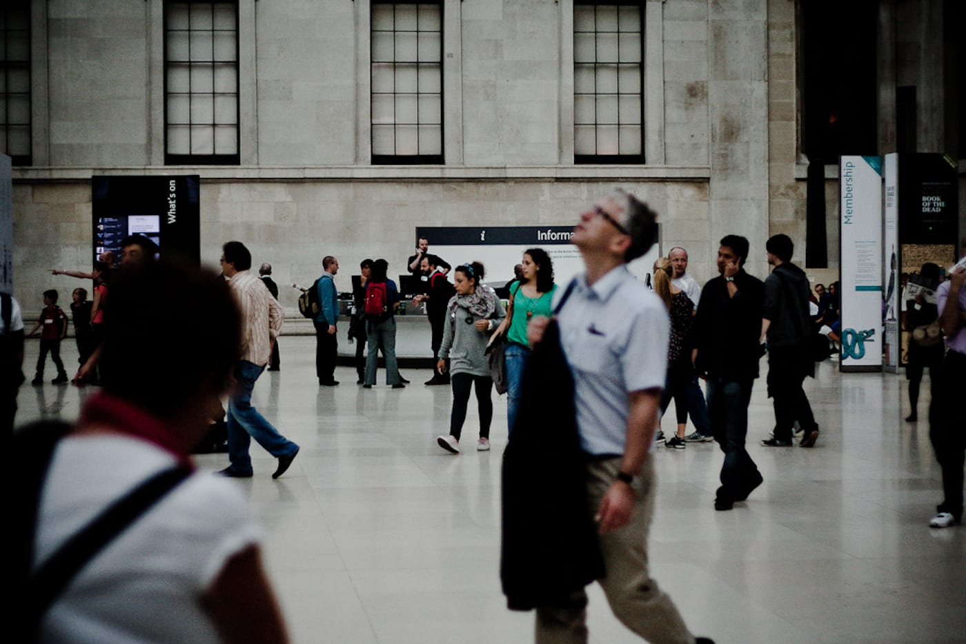 Visitors at the British Museum (photo by Mark Ramsay, via Flickr)