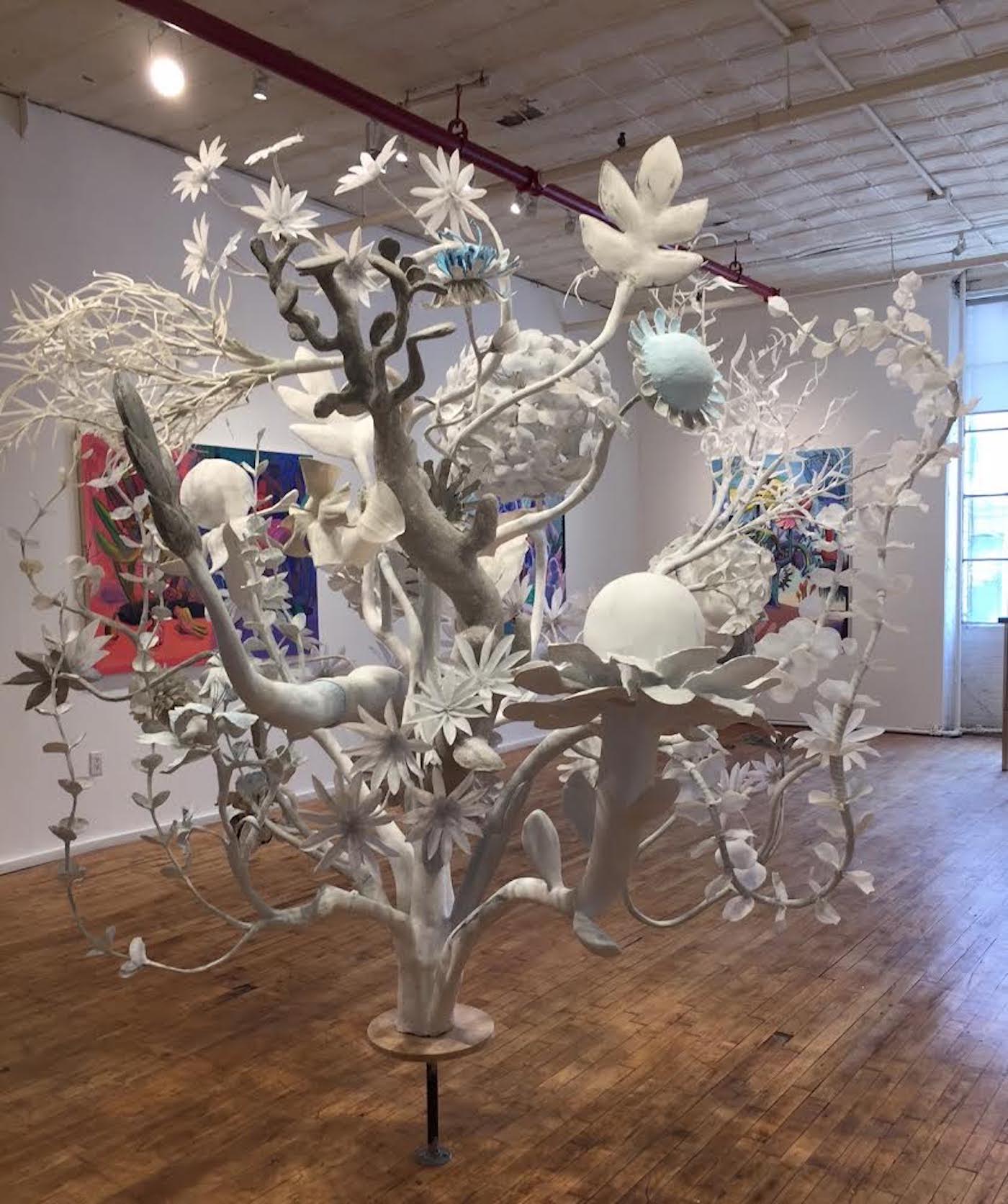 Installation view of JoAnne Carson's Dreamcatchers (2017)