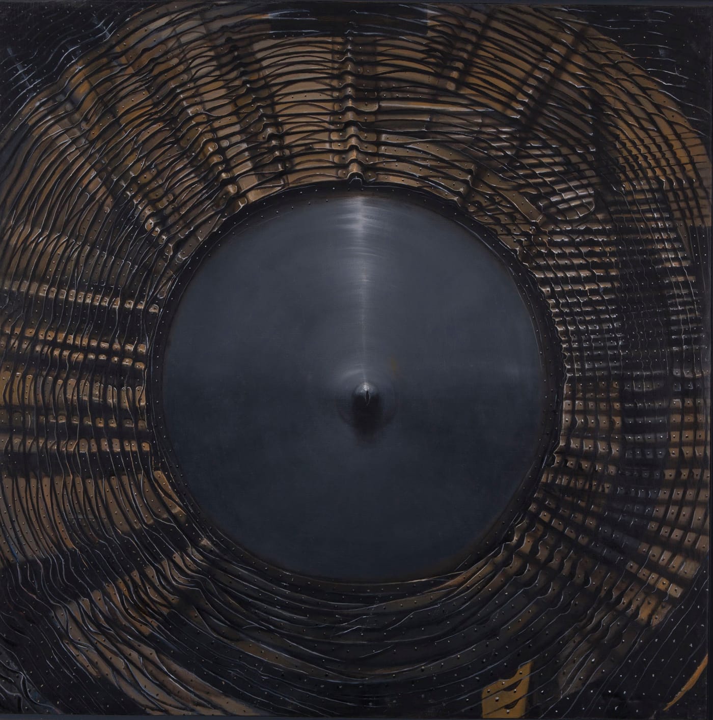 Agustin Fernandez, “Taboo” (2004), oil on canvas, 180 x 180 cm (courtesy and © Agustin Fernandez Foundation; photo by Daniel Pype)