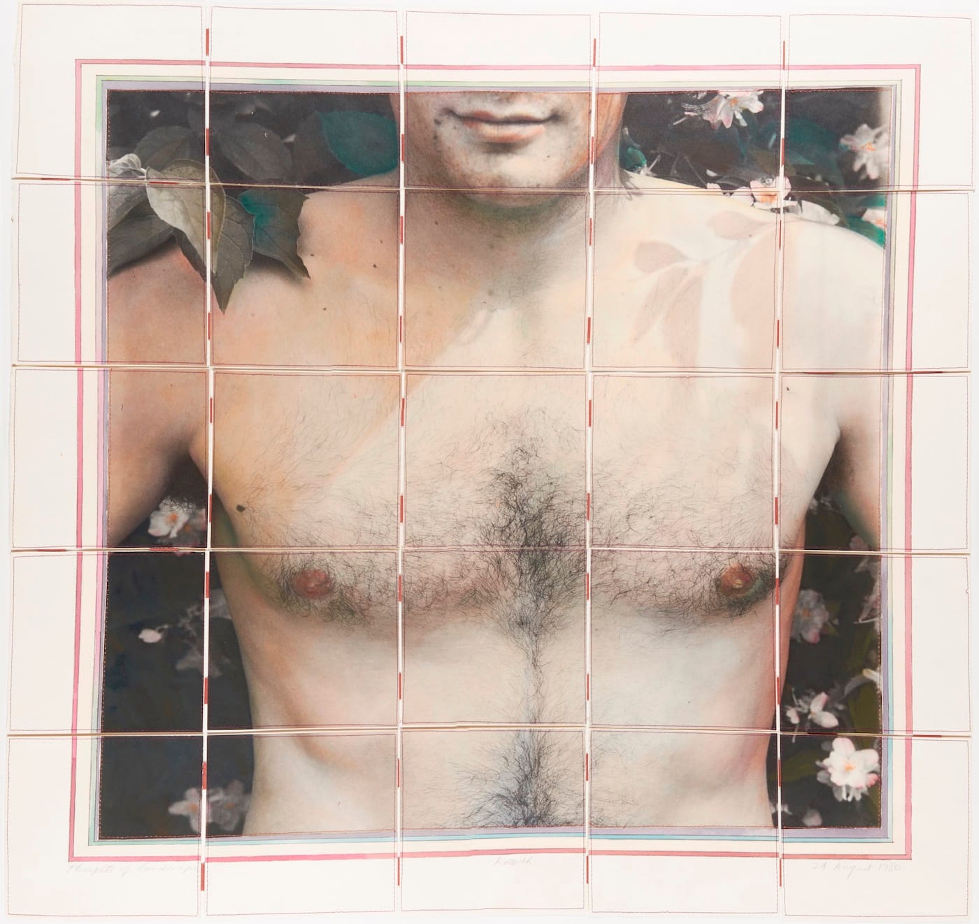 Keith Smith, "Book Number 141" (May 1989), snake format artist’s book of gelatin silver prints with colored ink washes, watercolor, and machine stitching, Philadelphia Museum of Art; purchased with funds contributed by Richard L. and Ronay Menschel, Marion Miller, The Paul & Emily Singer Family Foundation, Peter C. Bunnell, and Trevor Drake and Anne Albright, and with the Lynne and Harold Honickman Fund for Photography (© Keith Smith)