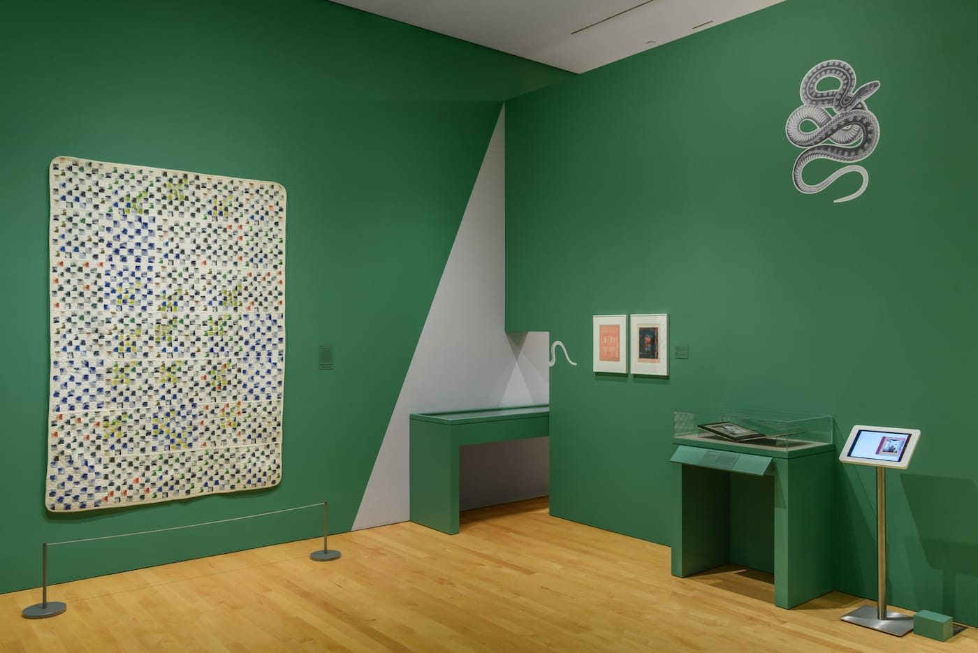 Installation view of Keith Smith at Home at the Philadelphia Museum of Art (photo courtesy the Philadelphia Museum of Art)
