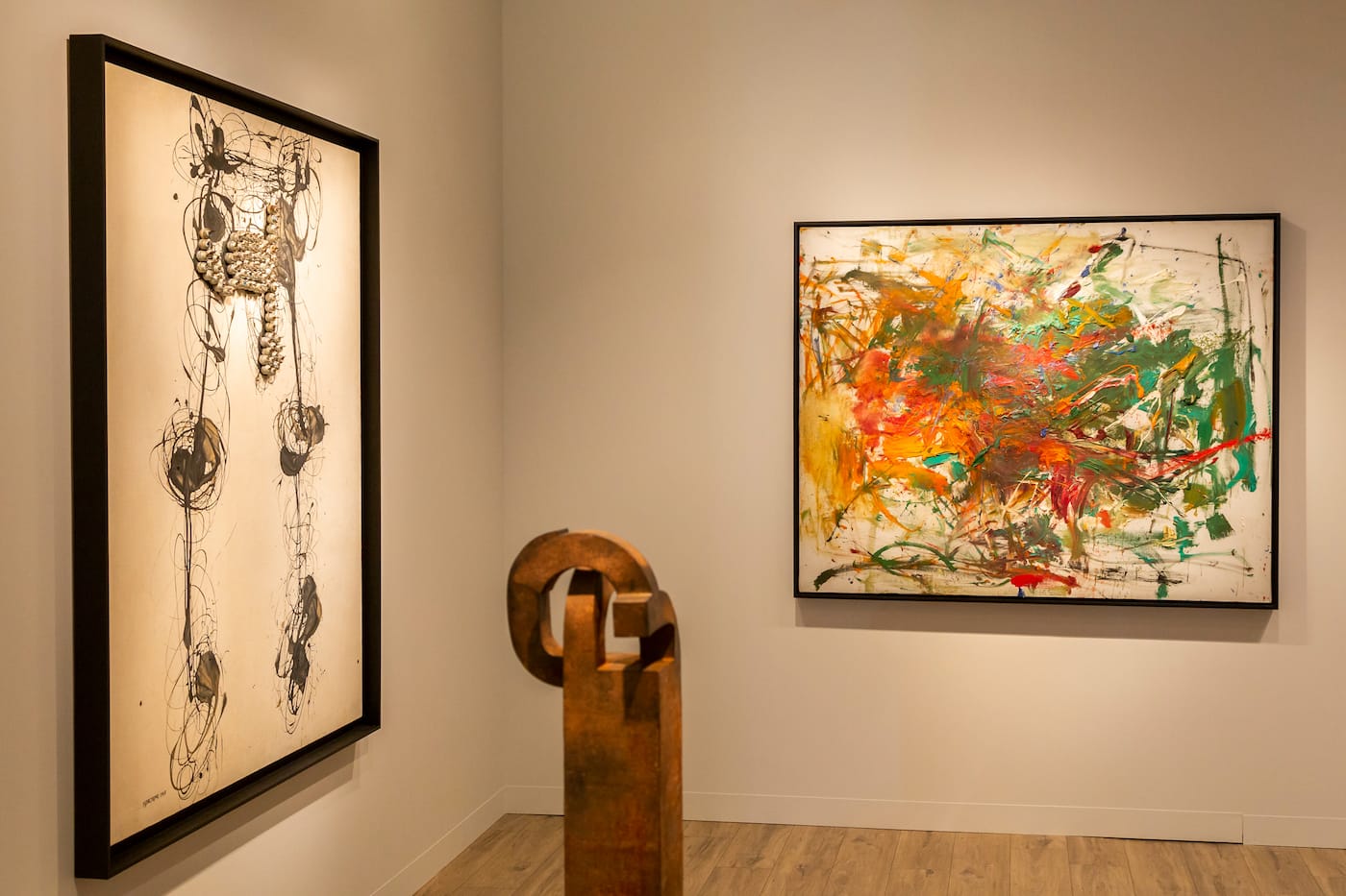 The Lévy Gorvy booth at Art Basel 2018, including a painting by Joan Mitchell (photo © Art Basel)