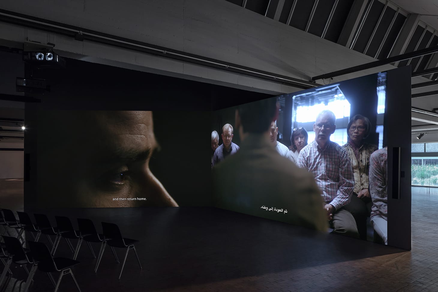 Mario Pfeifer, "Again Noch einmal" (2018), installation view (photo by Timo Ohler)