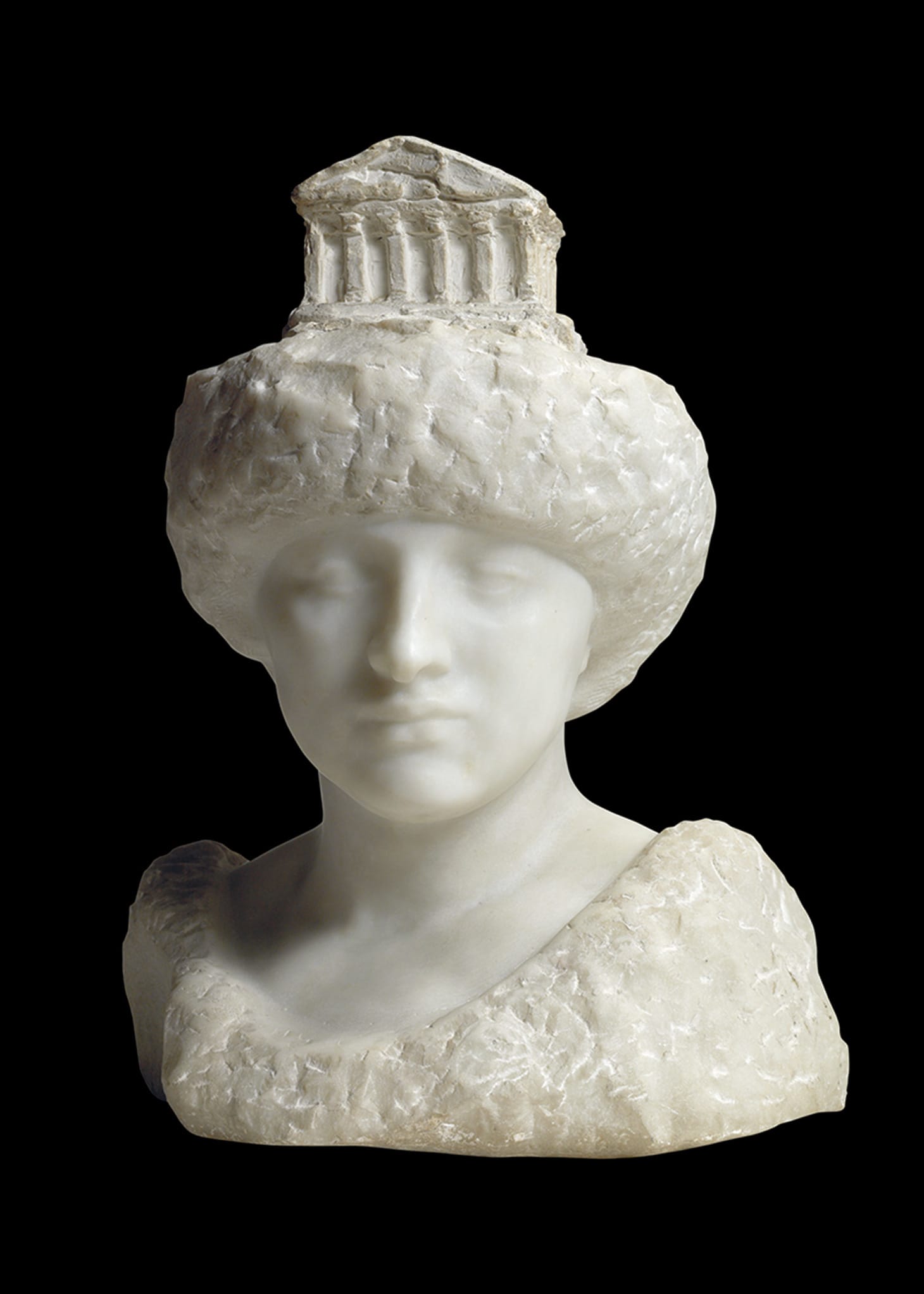 Auguste Rodin (1840–1917) "Pallas (Athena) with the Parthenon" (1896), Marble and plaster. © Musée Rodin