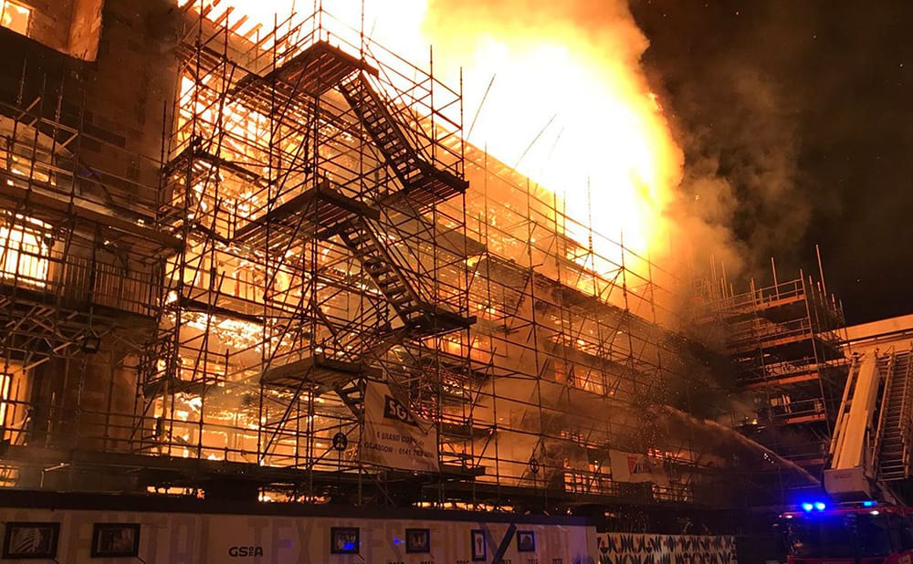 Fire at Glasgow School of Art Displaces Residents for Months, Guts Mackintosh Building