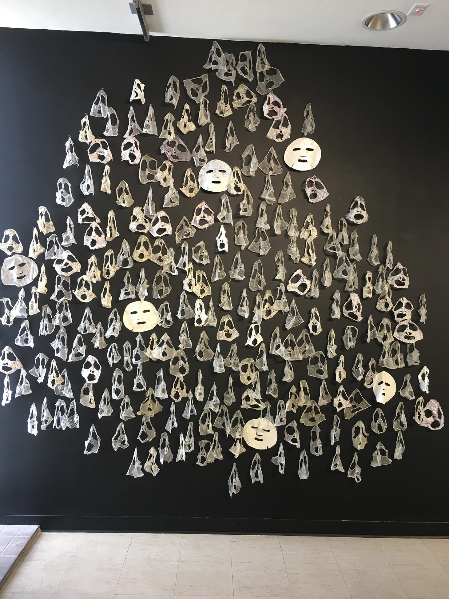 <em>JON STRAND: ORACLES, TEMPLES AND WAVES… and a dragon called Raoul</em>, installation view (image by the author for Hyperallergic)