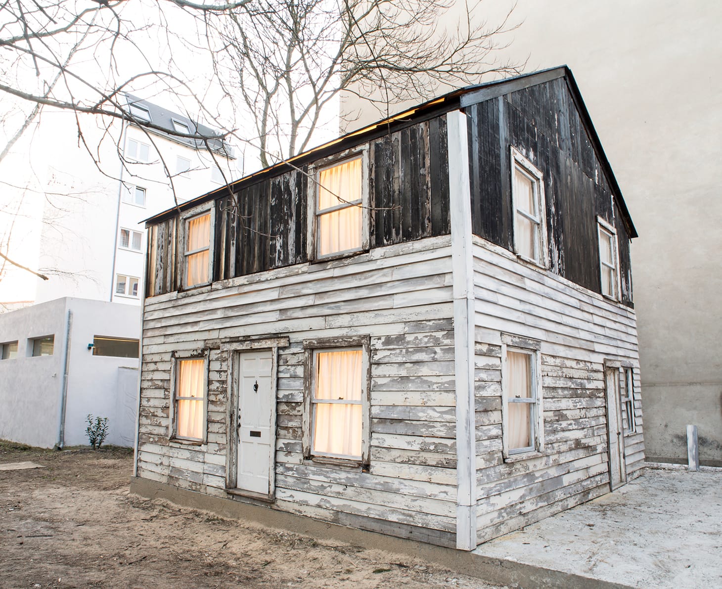 Rosa Parks's Detroit house, after it was reassembled and placed in Berlin (© Fabia Mendoza, image courtesy of Guernsey's)