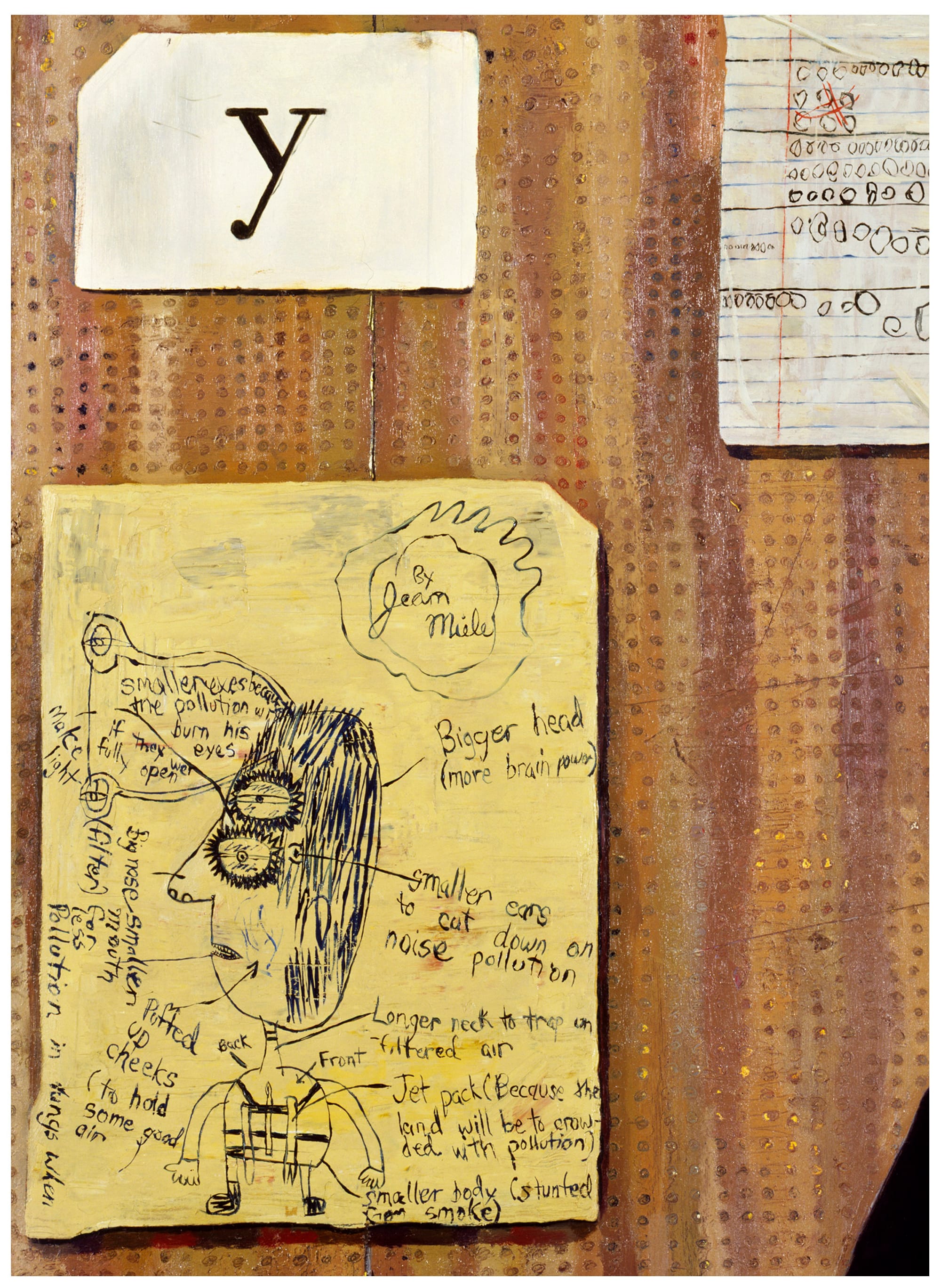 Simon Dinnerstein, The Fulbright Triptych (detail), 1971‐74, oil on wood panels, 79 ½” x 168” framed and separated. Collection of the Palmer Museum of Art, Pennsylvania State University