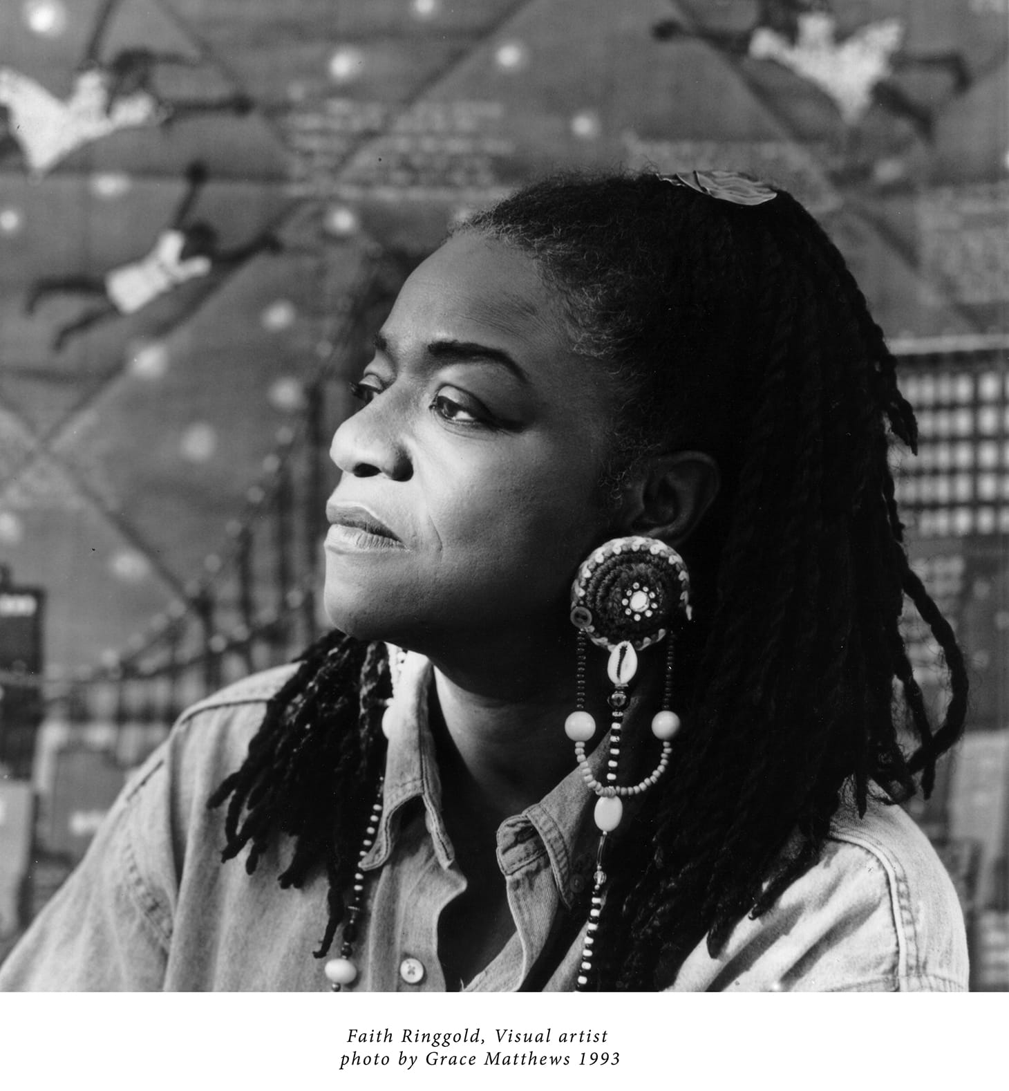 Faith Ringgold, visual artist (1993, photo by Grace Matthews)