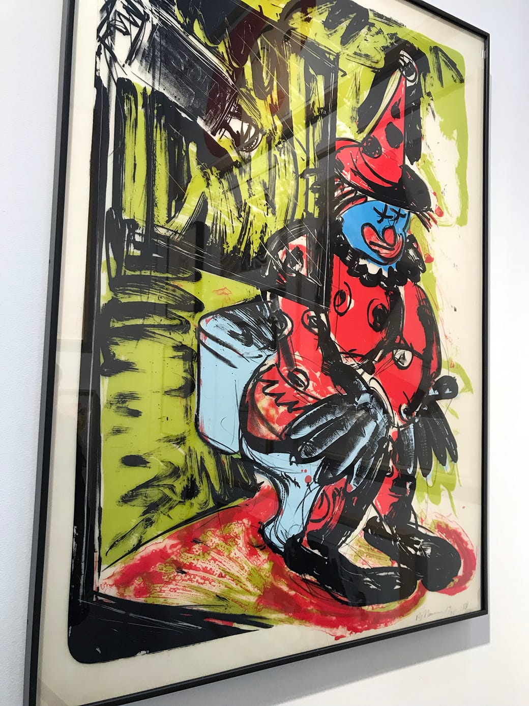 Bruce Nauman, "Clown Taking a Shit," (1988) (all photos by the author for Hyperallergic, except where otherwise noted)