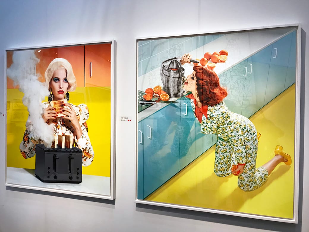 Miles Aldridge, "New Utopias #1 and #5" (2018)