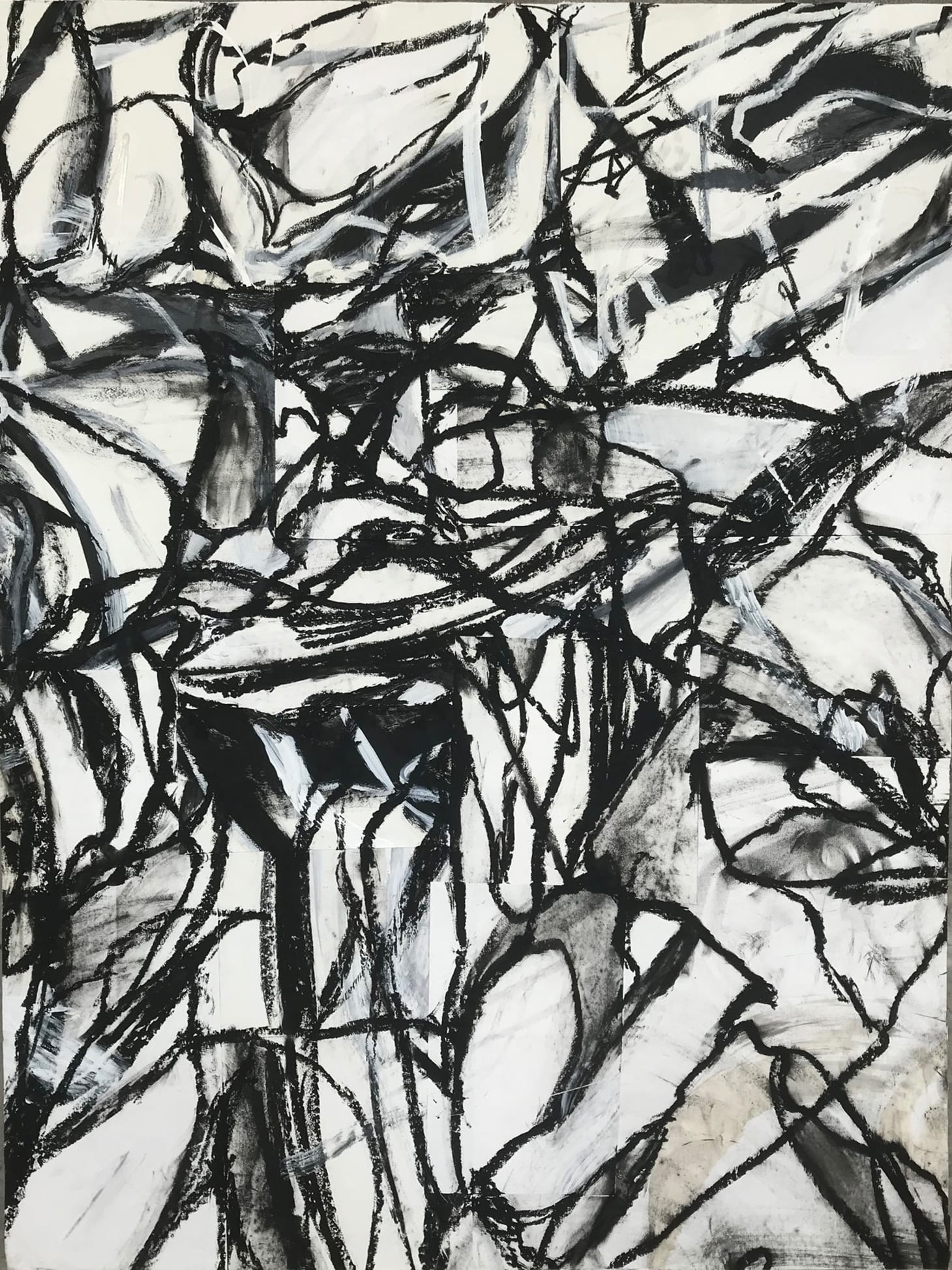 Johnny Thornton, "Pain Collage #2," from the group exhibition <em>Between You and Oblivion</em>, curated by John Gagné of Arts Gowanus (image courtesy Arts Gowanus)