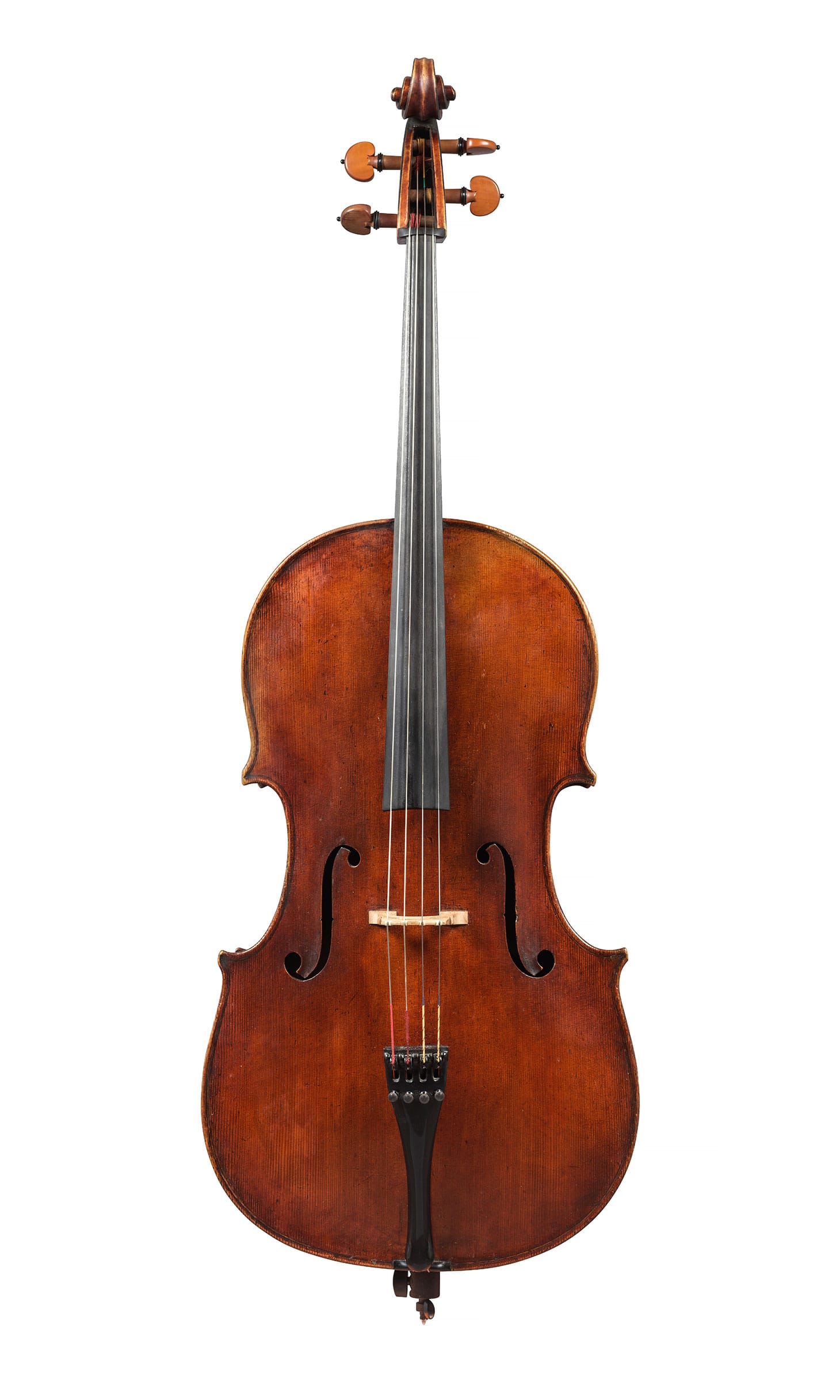 Giovanni Battista Guadagnini, "A Cello, Turin" (1783), length of back 28 1/8 inches (image courtesy Sotheby's)