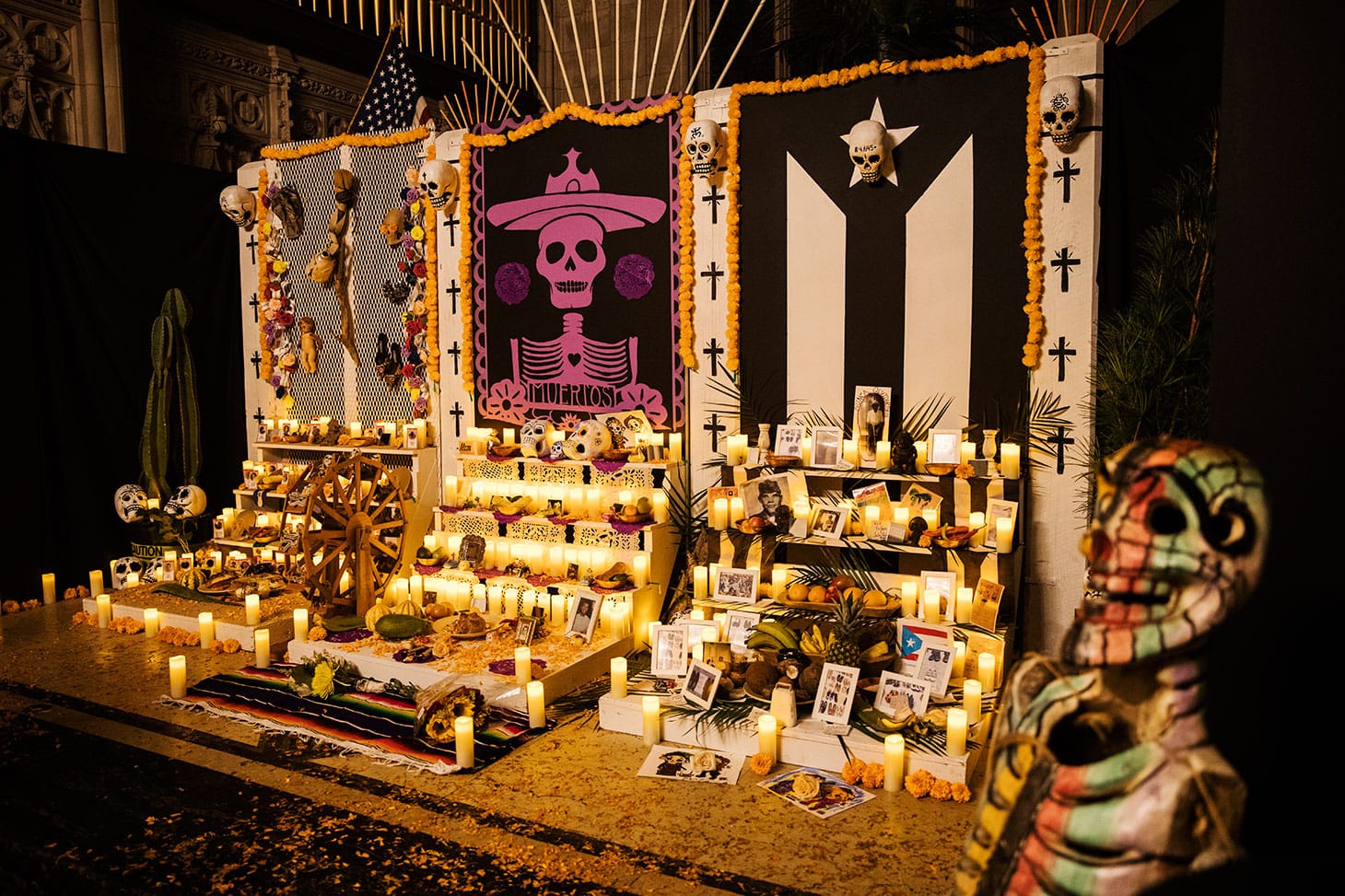 Adrian Viajero Román, Dia de Muerto Ofrenda (2018), detail view