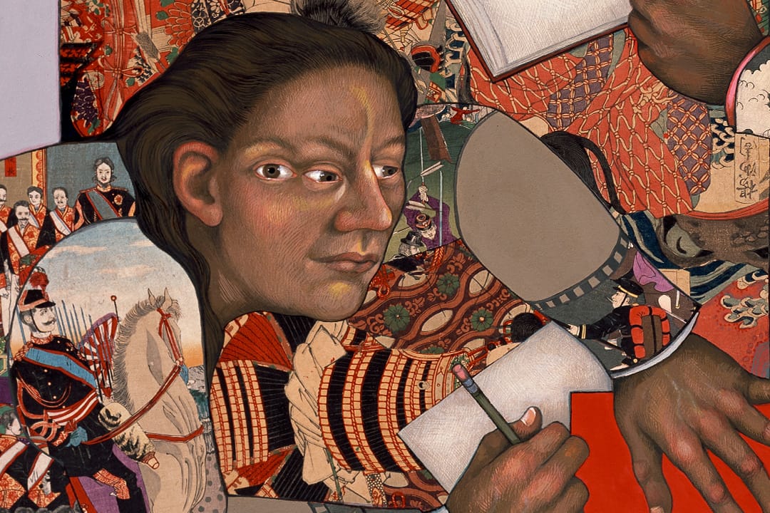 Julie Speed, War Room (detail), 2018, gouache and collage. Courtesy of the artist