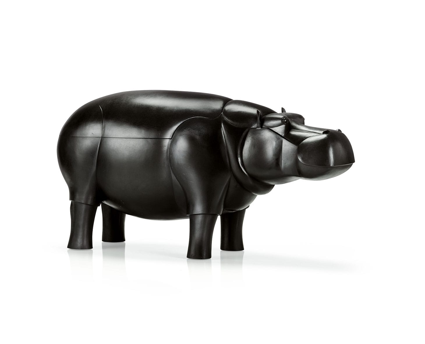 François-Xavier Lalanne, "Hippopotame III" (designed in 1991, case in 2000), patinated and gilt bronze, 24 3/8 x 48 7/8 x 15 1/2 inches (image courtesy Sotheby's)