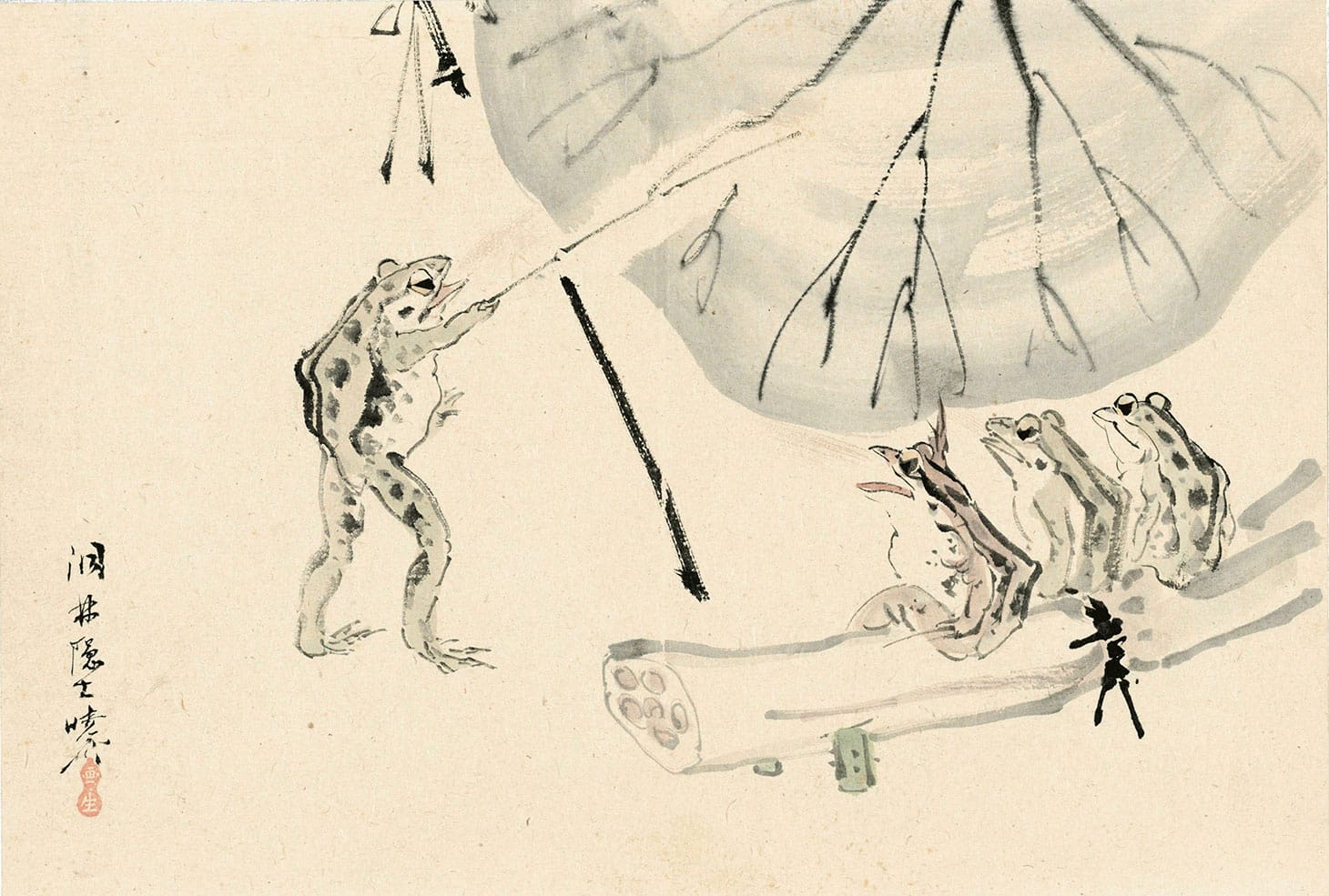 Kawanabe Kyosai, <em>An Album of Paintings</em> (image courtesy Christie's)