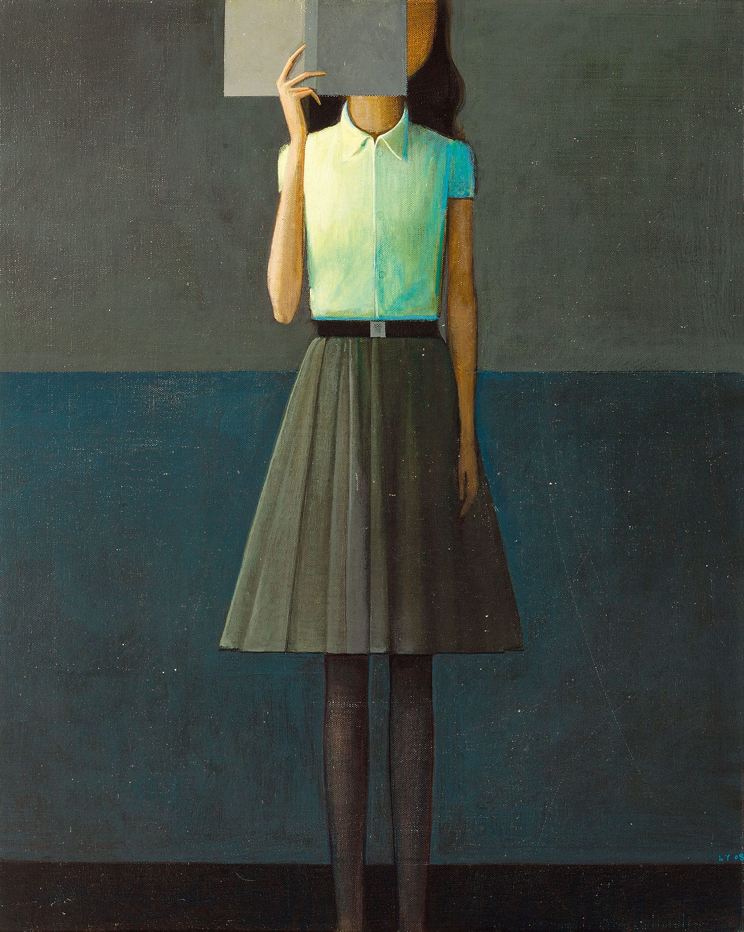 Liu Ye, "Reading Girl" (2008), acrylic on canvas, 29 1/2 x 23 5/8 inches (image courtesy Christie's)