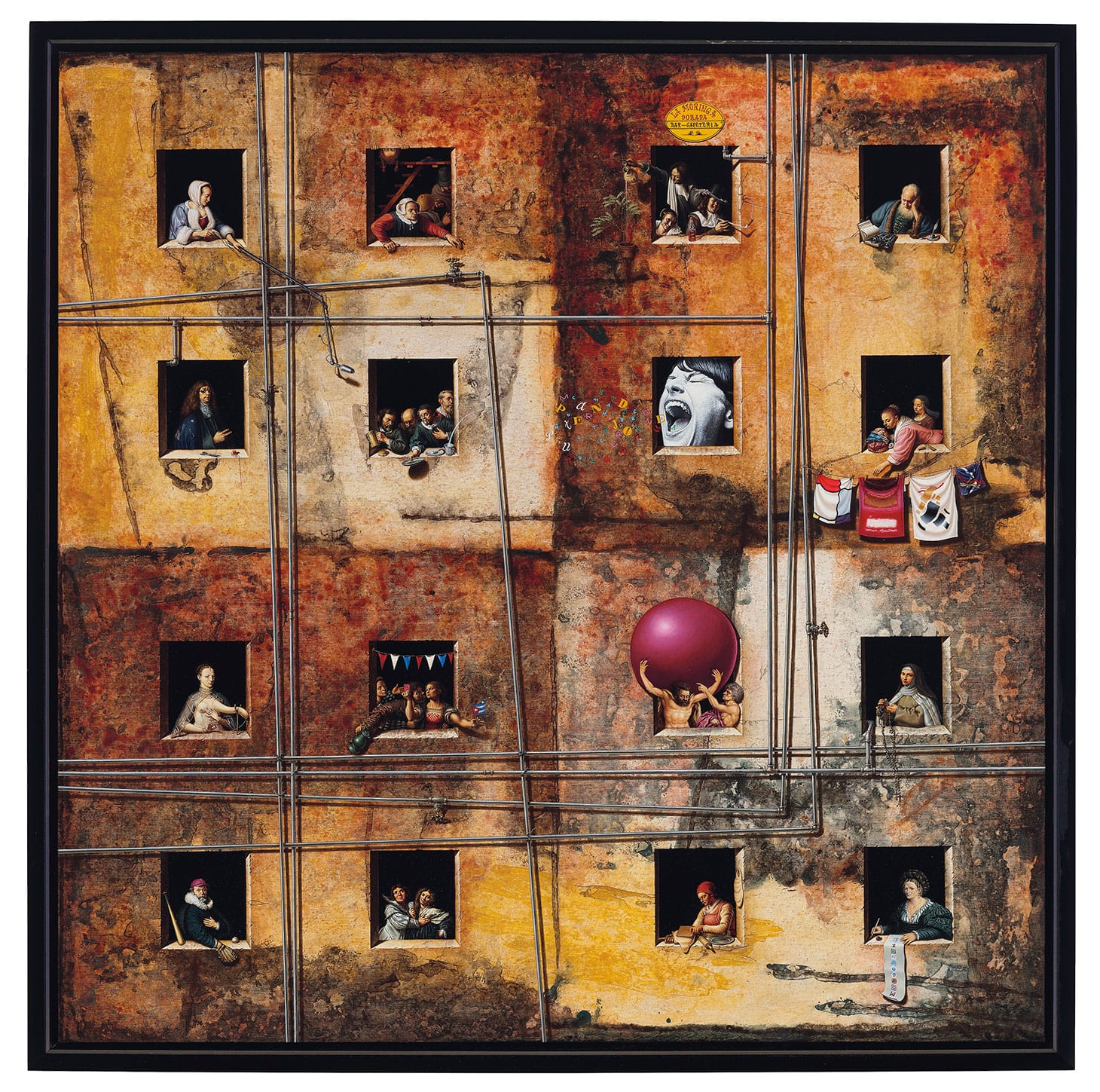 Rubén Alpízar, "Untitled" (2017), from the series <em>Pequeños vinculos</em>, acrylic on canvas, 48 x 48 inches (image courtesy Christie's)