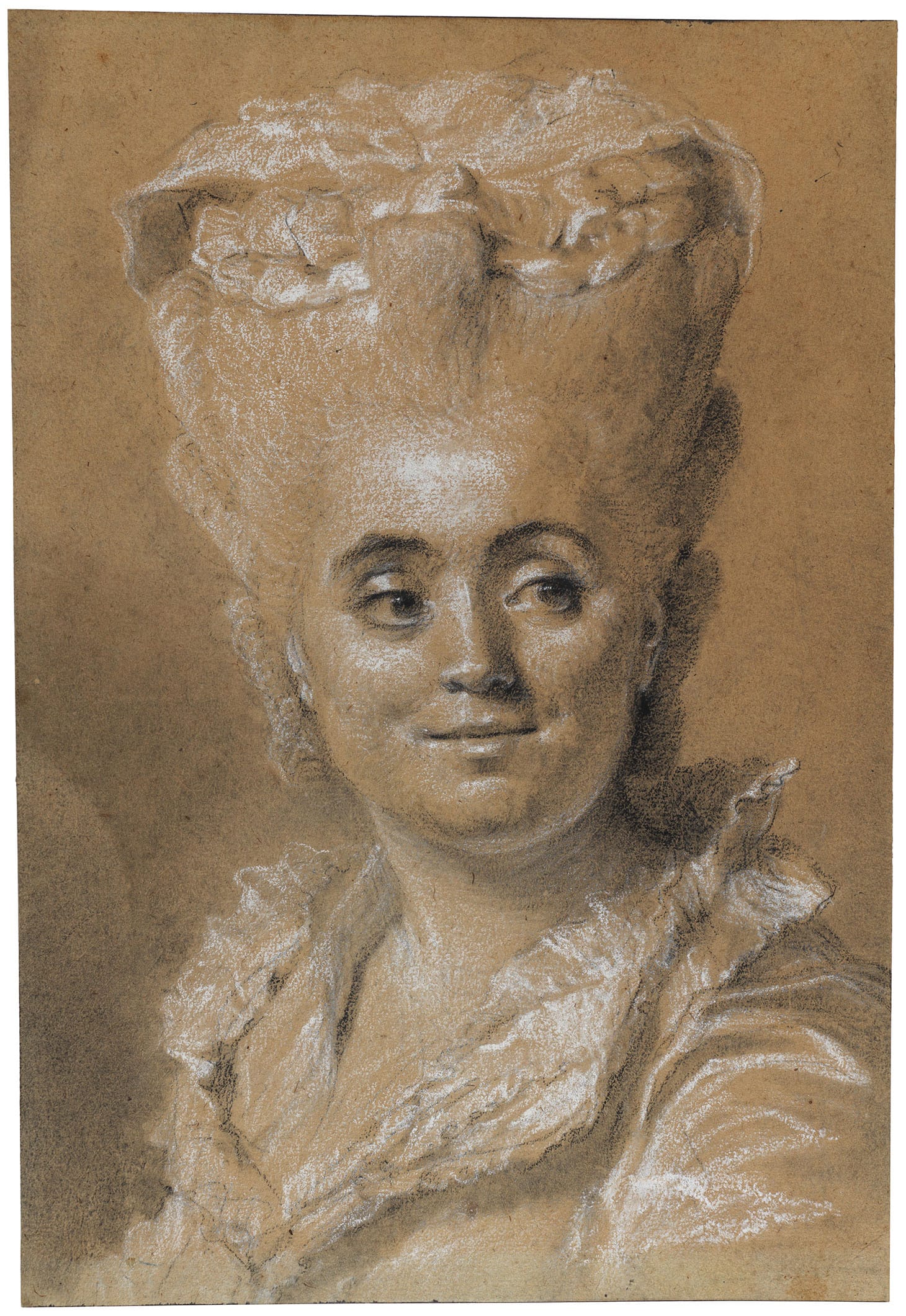 Johann-Ernst Heinsius, "Portrait of a Woman Looking to the Right" (photo by Cecilia Heisser/Nationalmuseum)