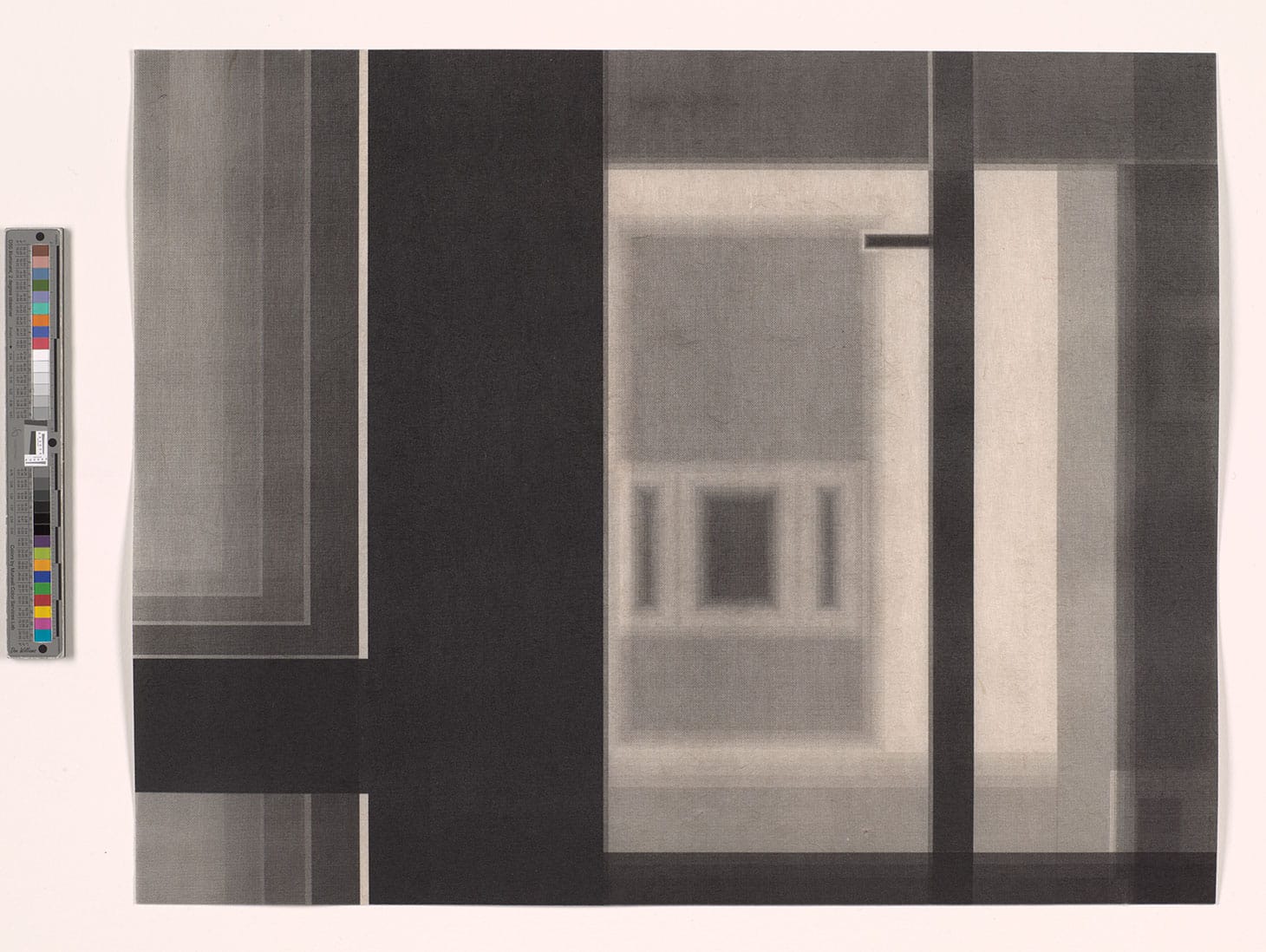 Marsha Cottrell, "Old Museum (Interior_7)" (2015), laser toner, The Morgan Library & Museum, Gift of the Modern and Contemporary Collectors Committee (photo by Janny Chiu, 2016, image courtesy the artist and Van Doren Waxter)