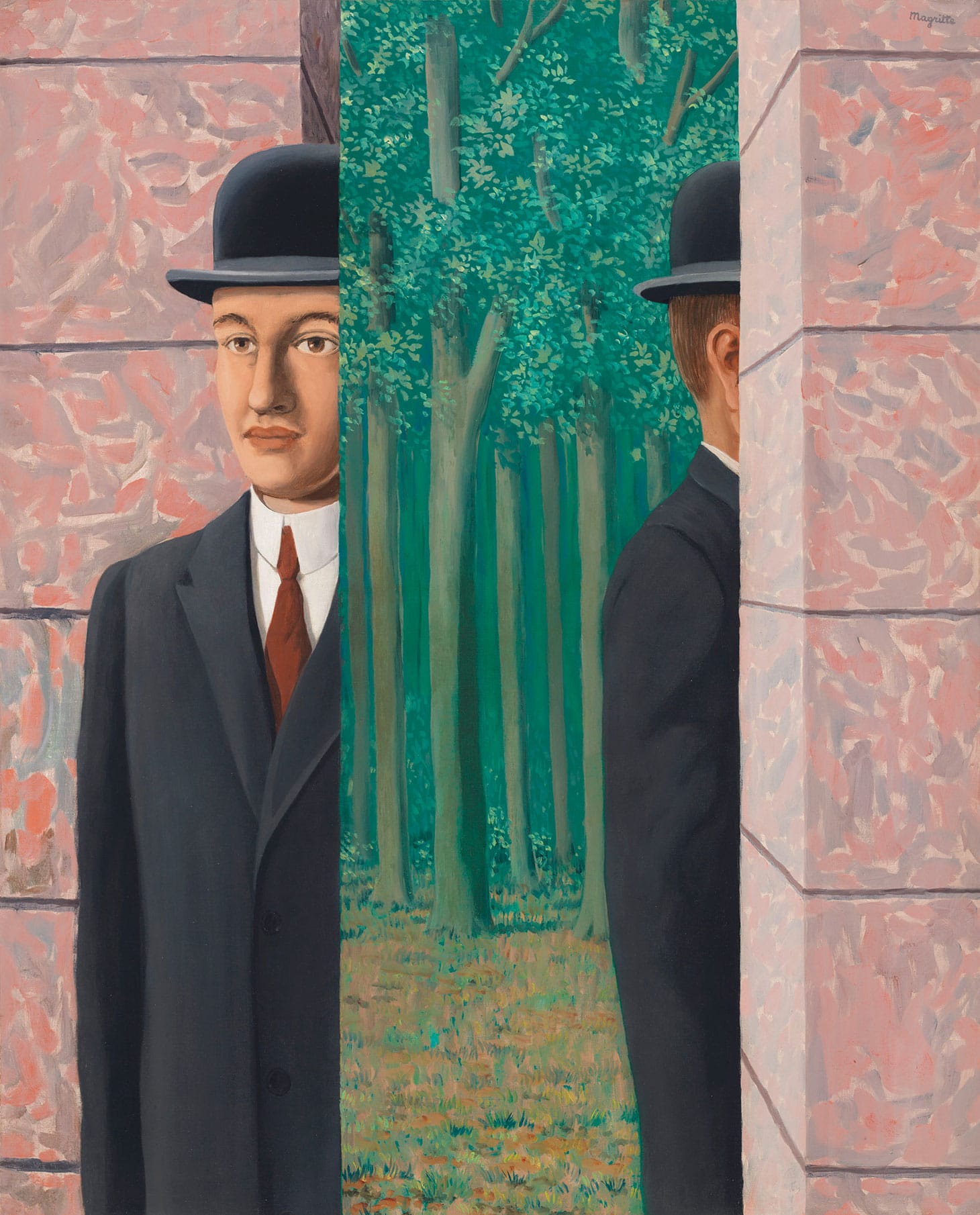 René Magritte, "Le lieu commun" (1964), oil on canvas, 39 3/8 x 31 7/8 inches (image courtesy Christie's)