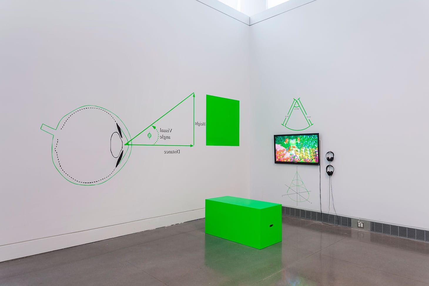 Umber Majeed, installation view of "Hypersurface of the Present" (2018) (image courtesy the Queens Museum, photo by Hai Zhang)