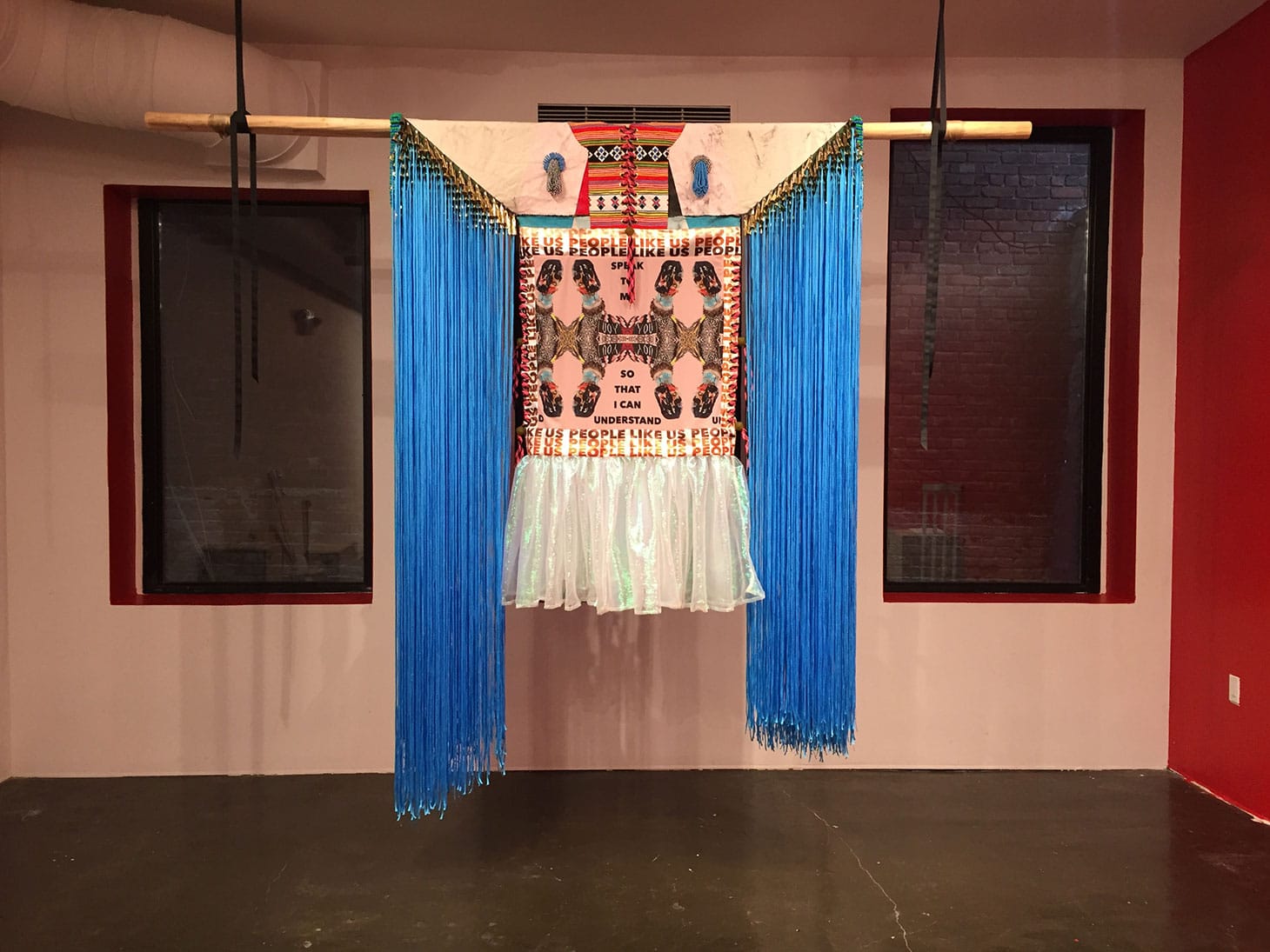 Jeffrey Gibson, tunic on display at Recess (all images via Recess's Flickrstream)