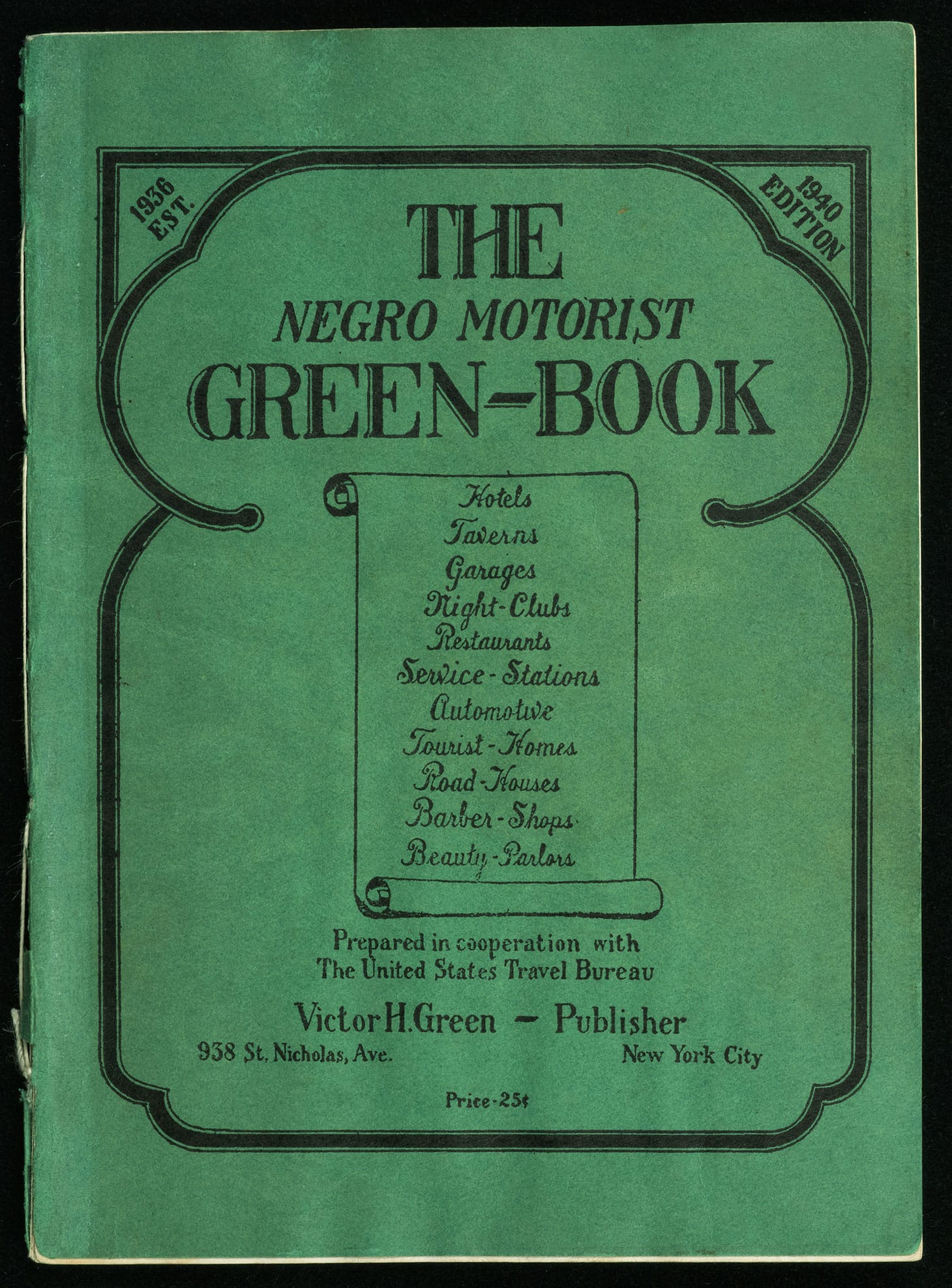 <em/>The Green Book (image courtesy New York Public Library)