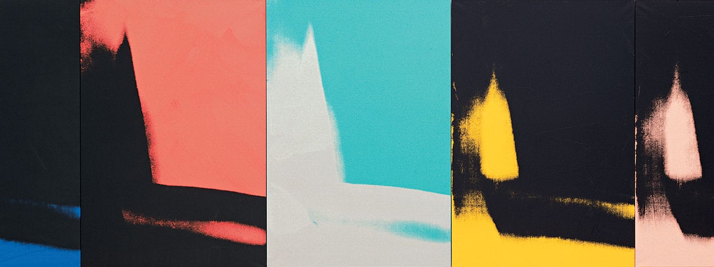 Andy Warhol, “Shadows” (1978–79), detail view (© the Andy Warhol Foundation for the Visual Arts, Inc./Artists Rights Society (ARS), New York, photo by Bill Jacobson Studio, New York, image courtesy Dia Art Foundation, New York)