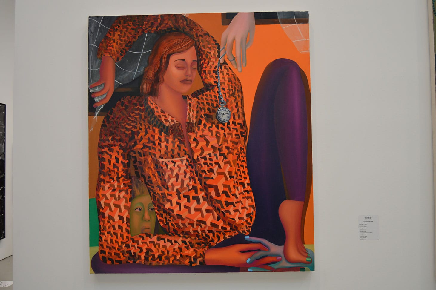 Coady Brown, "Hypnosis" (2018), oil on canvas, 42 x 36 inches