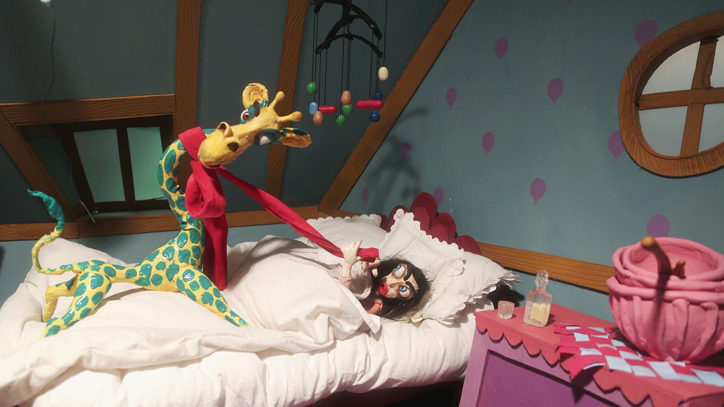 Nathalie Djurberg and Hans Berg, still from <em/>Delights of an Undirected Mind (2016) (image courtesy the artists and Lisson Gallery. London)