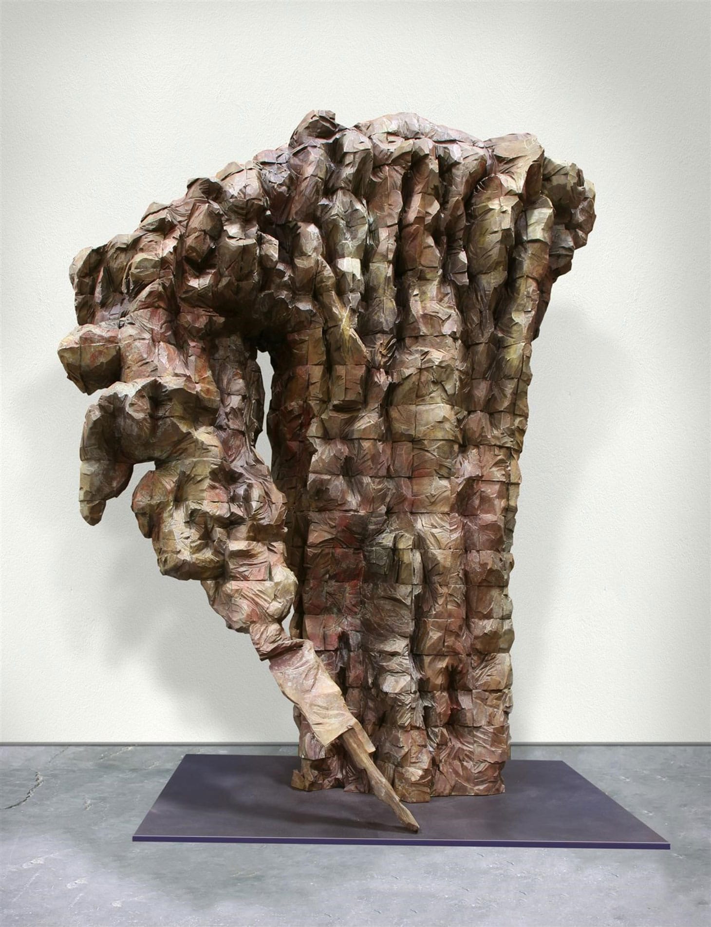 Ursula von Rydingsvard, "Malutka II" (2018), bronze, 70 3/8 x 53 3/16 x 37 inches (image courtesy Rice University)