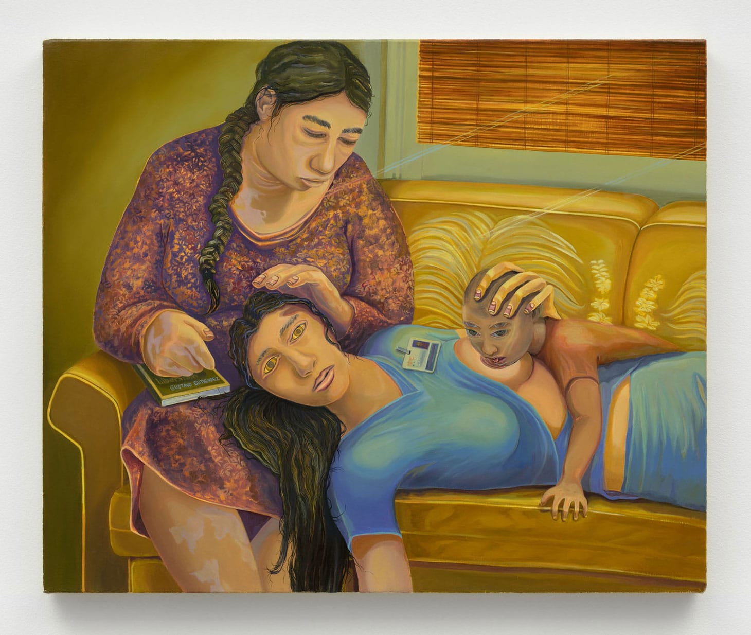 Aaron Gilbert, "Untitled (The one who will bring vengeance)" (2019), oil on canvas 29 x 33 inches (image courtesy Lyles and King)