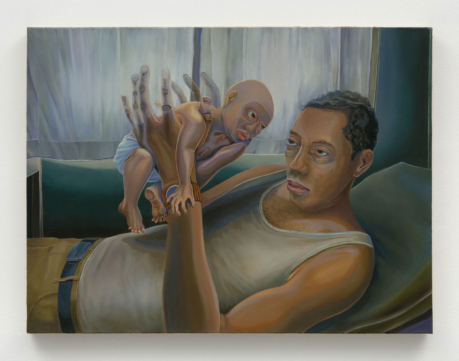 Aaron Gilbert, "Sailor’s Son" (2015), oil on canvas, 22 x 29 inches (image courtesy Lyles and King)