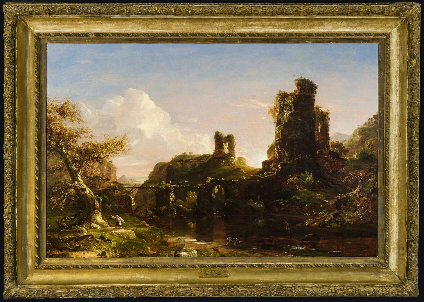 Thomas Cole, "An Italian Autumn" (c. 1844–45), oil on canvas, 32 x 48 inches; framed: 42 1/2 x 59 x 4 inches (image courtesy Oklahoma City Museum of Art)