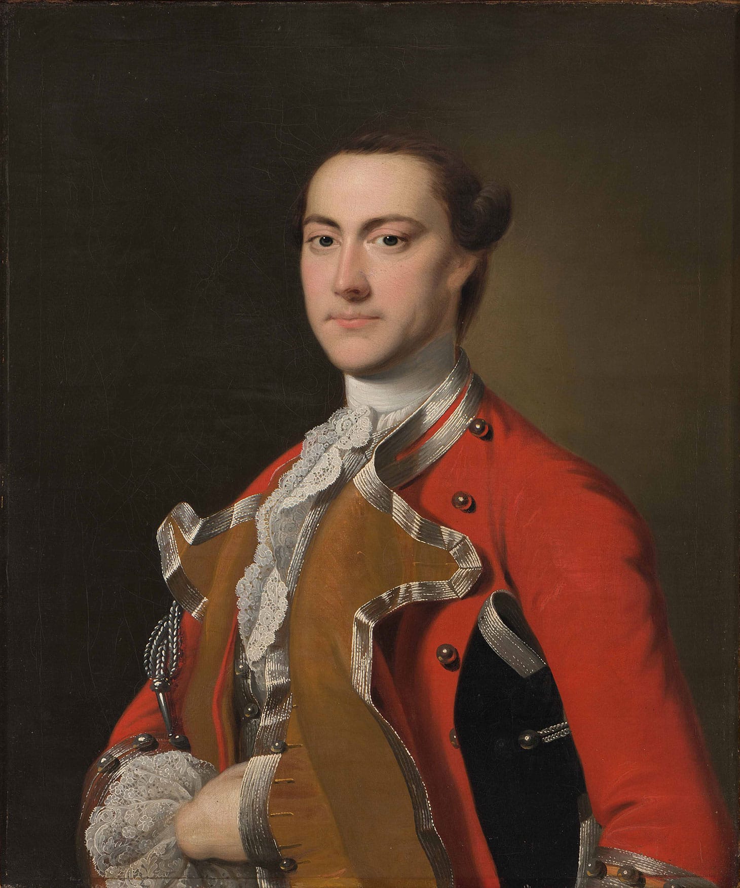 Joseph Wright of Derby, "Captain Richard Bayly" (c. 1760–61), oil on canvas (image courtesy The Colonial Williamsburg Foundation)