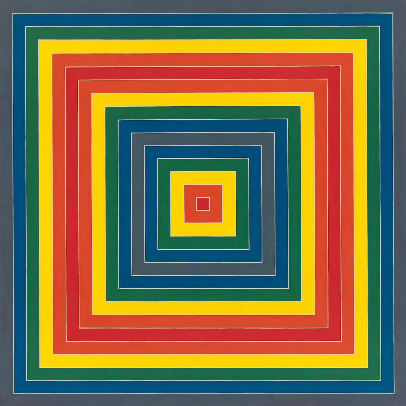 Frank Stella, "Gran Cairo" (1962), alkyd on canvas, 85 9/16 x 85 9/16 inches (© 2019 Frank Stella/Artists Rights Society (ARS), New York)