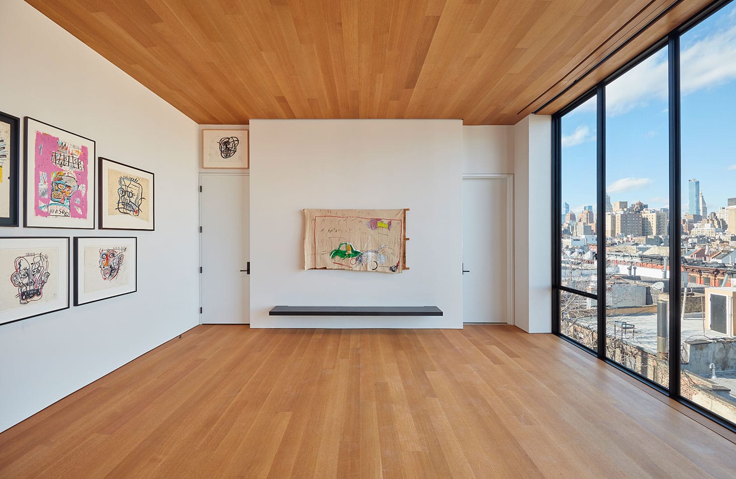 Jean-Michel Basquiat at the Brant Foundation, installation view