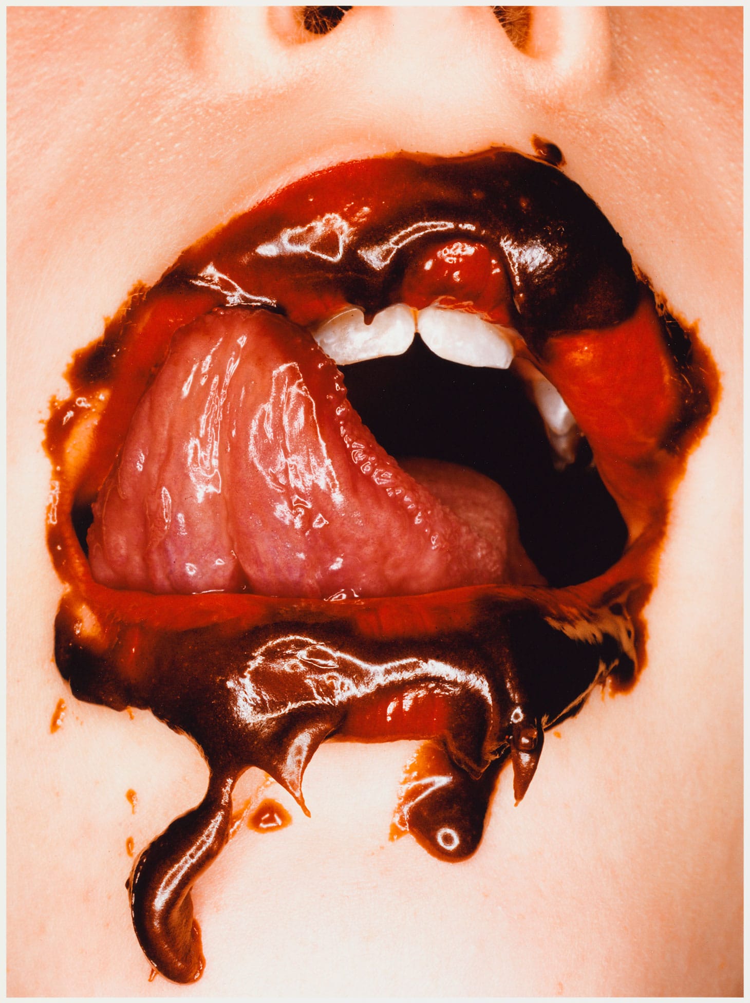 Irving Penn, "Chocolate Mouth" (2000) (© Condé Nast, image courtesy Moderna Museet)