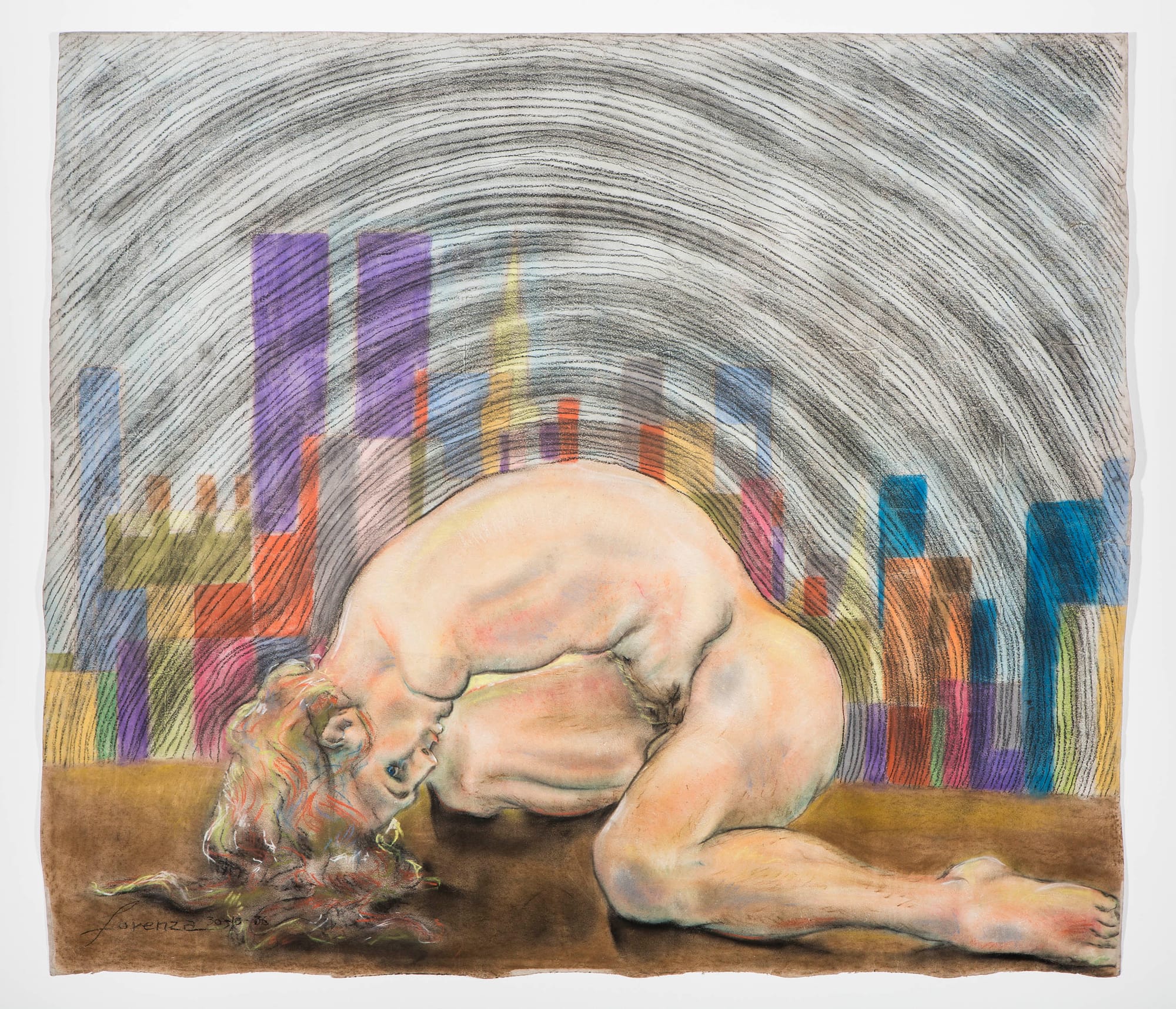 Lorenza Böttner, "Untitled" (1986), pastel crayon on paper