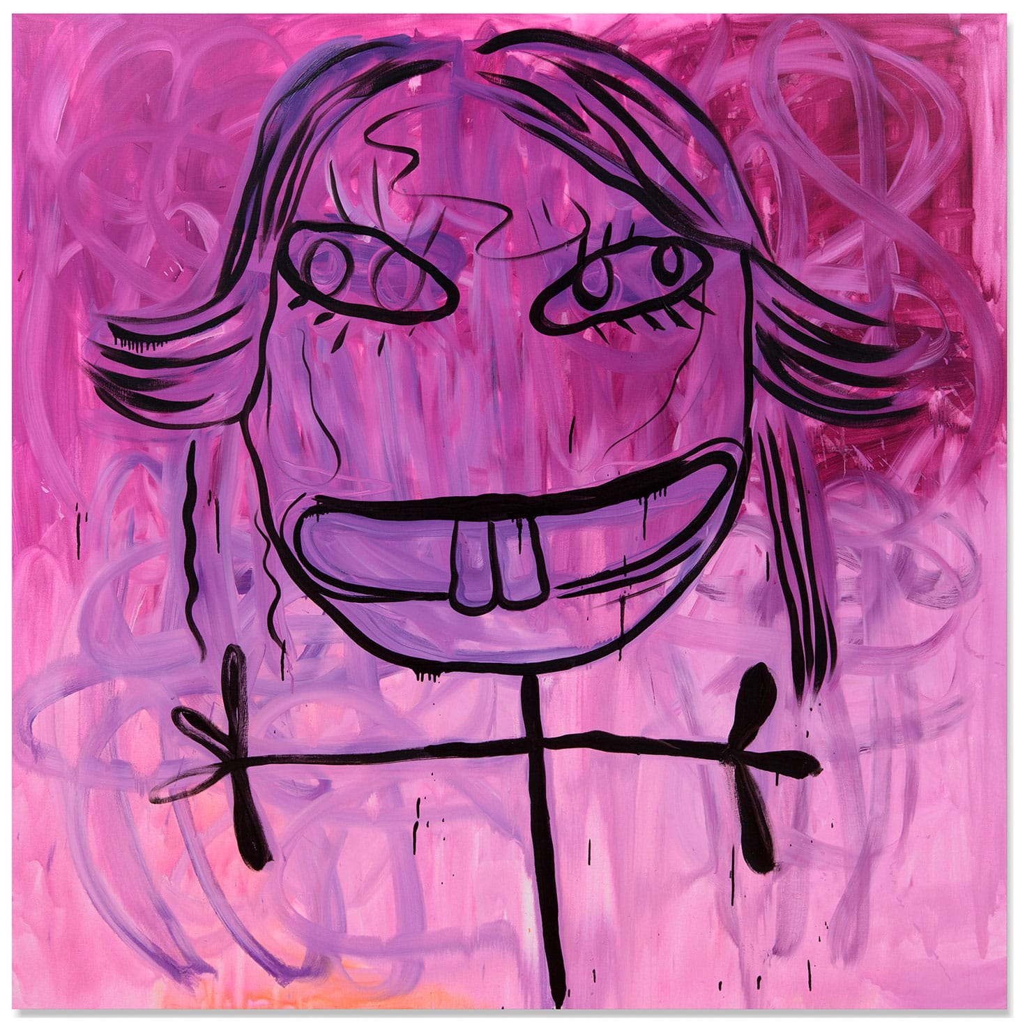 Bjarne Melgaard, "Untitled" (2007), oil on canvas, 70 7/8 x 70 7/8 inches (image courtesy Christie's)