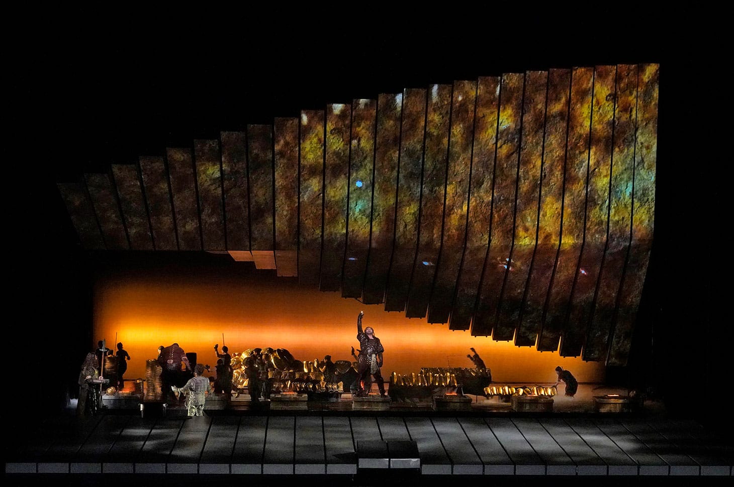 A scene from Wagner's <em/>Das Rheingold