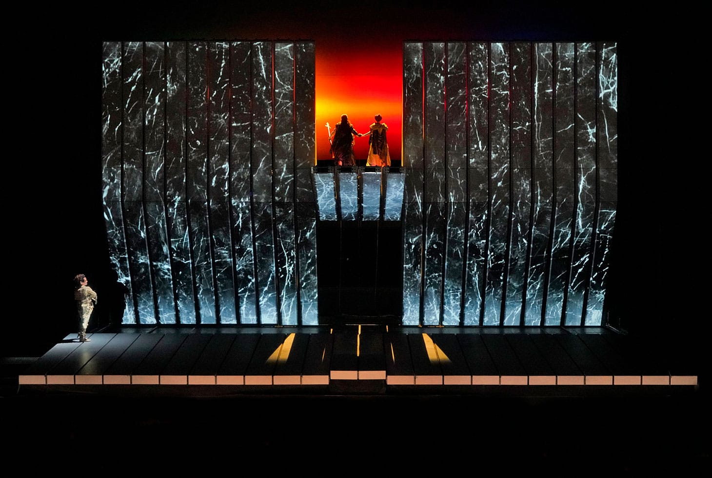 A scene from Wagner's <em/>Das Rheingold