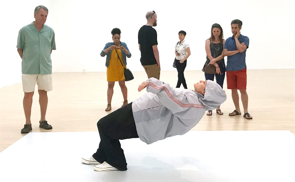 For Six Hours, Four Performers Freeze in the Act of Falling