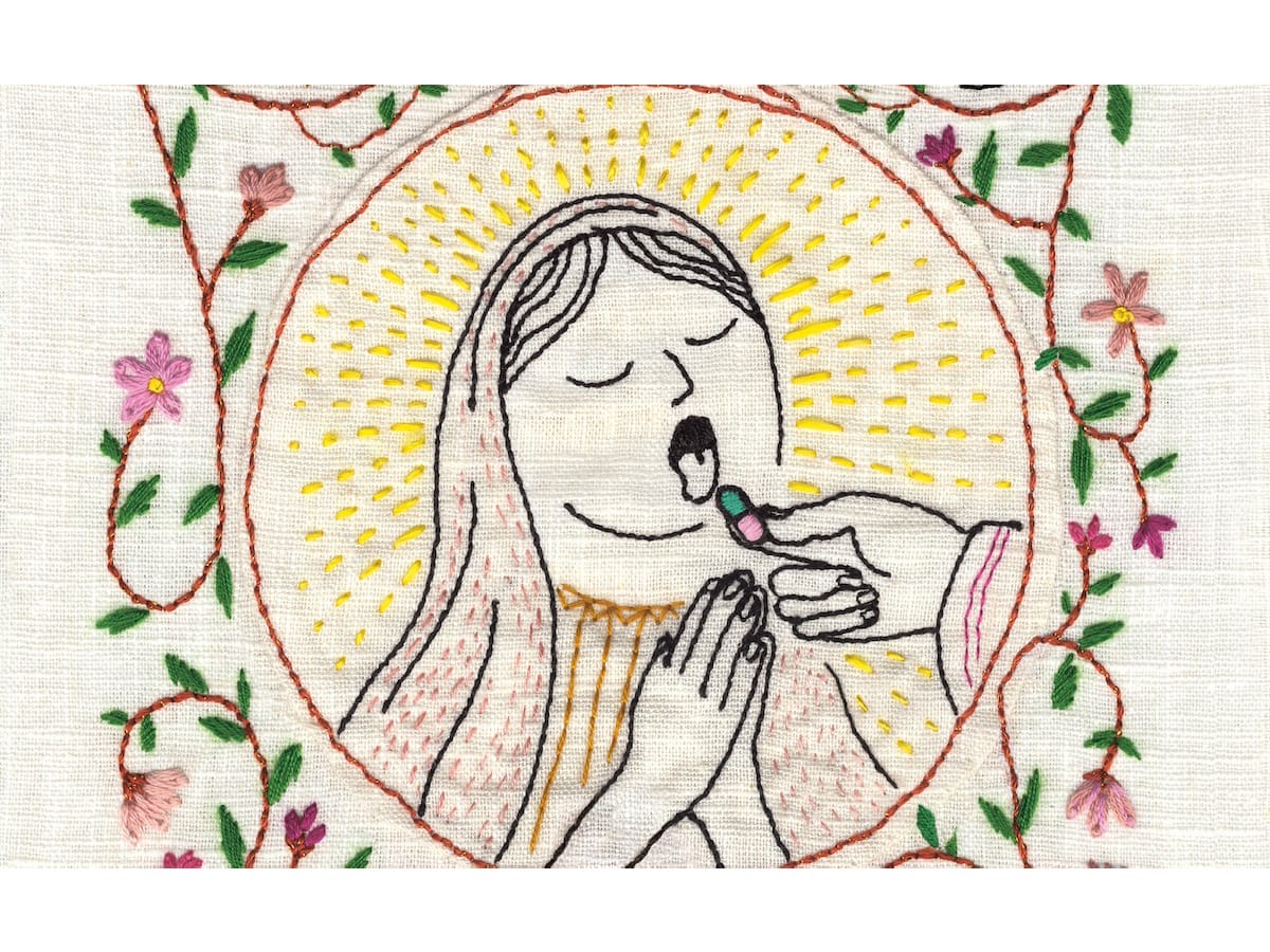 A Mother-Daughter Inheritance Illustrated in Thread and Ink