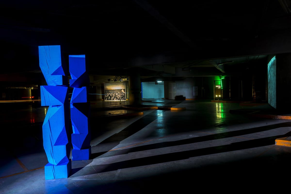 Please Remain Inside Your Vehicle While Viewing the Art