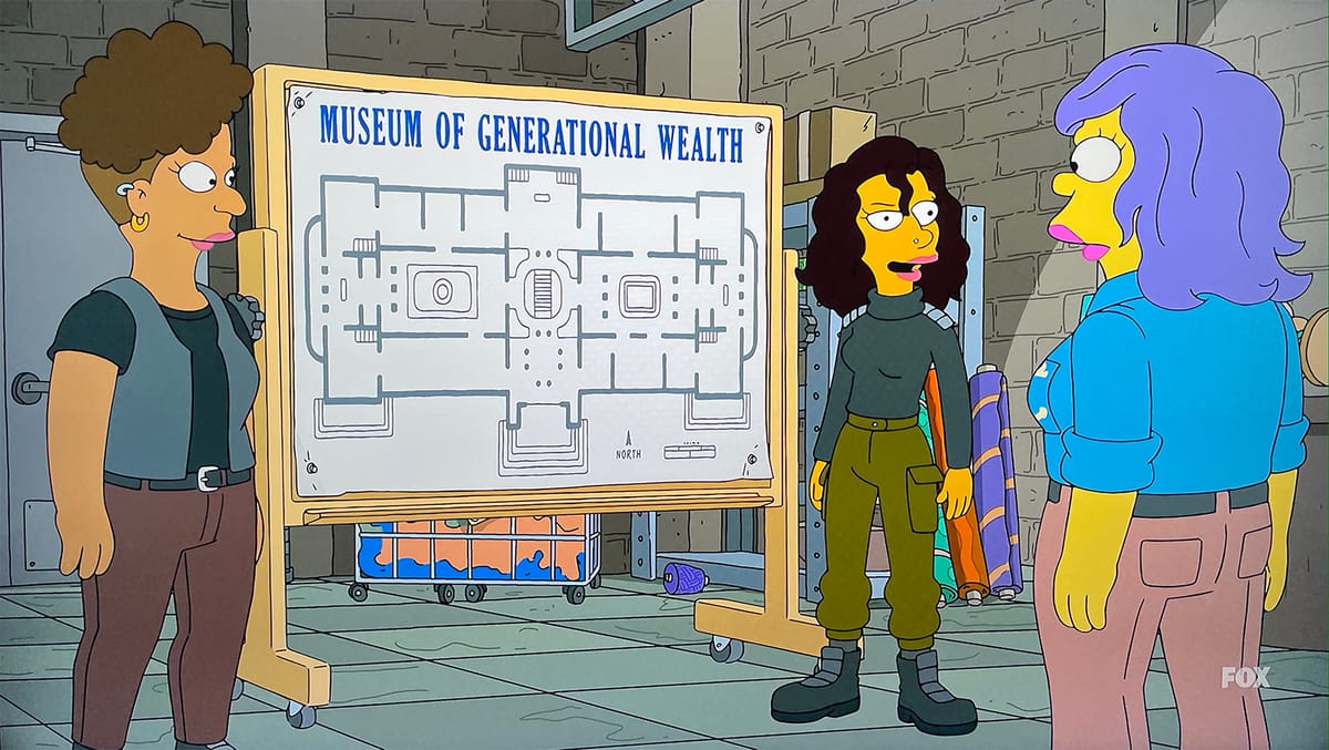 The Simpsons Spoofs Metropolitan Museum as “Museum of Generational Wealth”